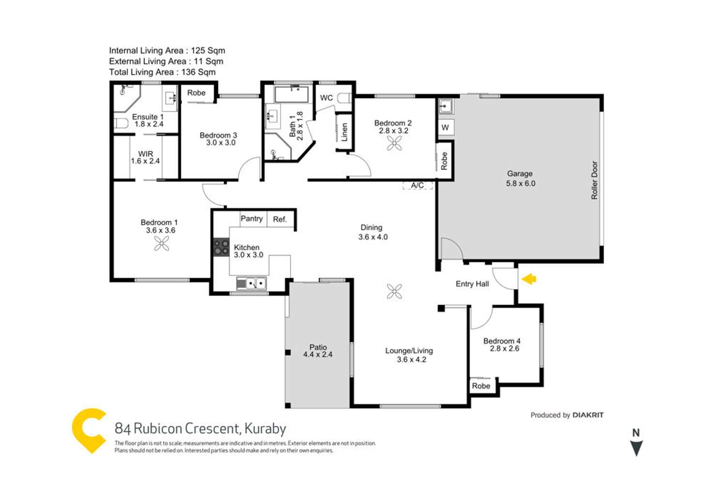 Floorplan of Homely house listing, 84 Rubicon Crescent, Kuraby QLD 4112