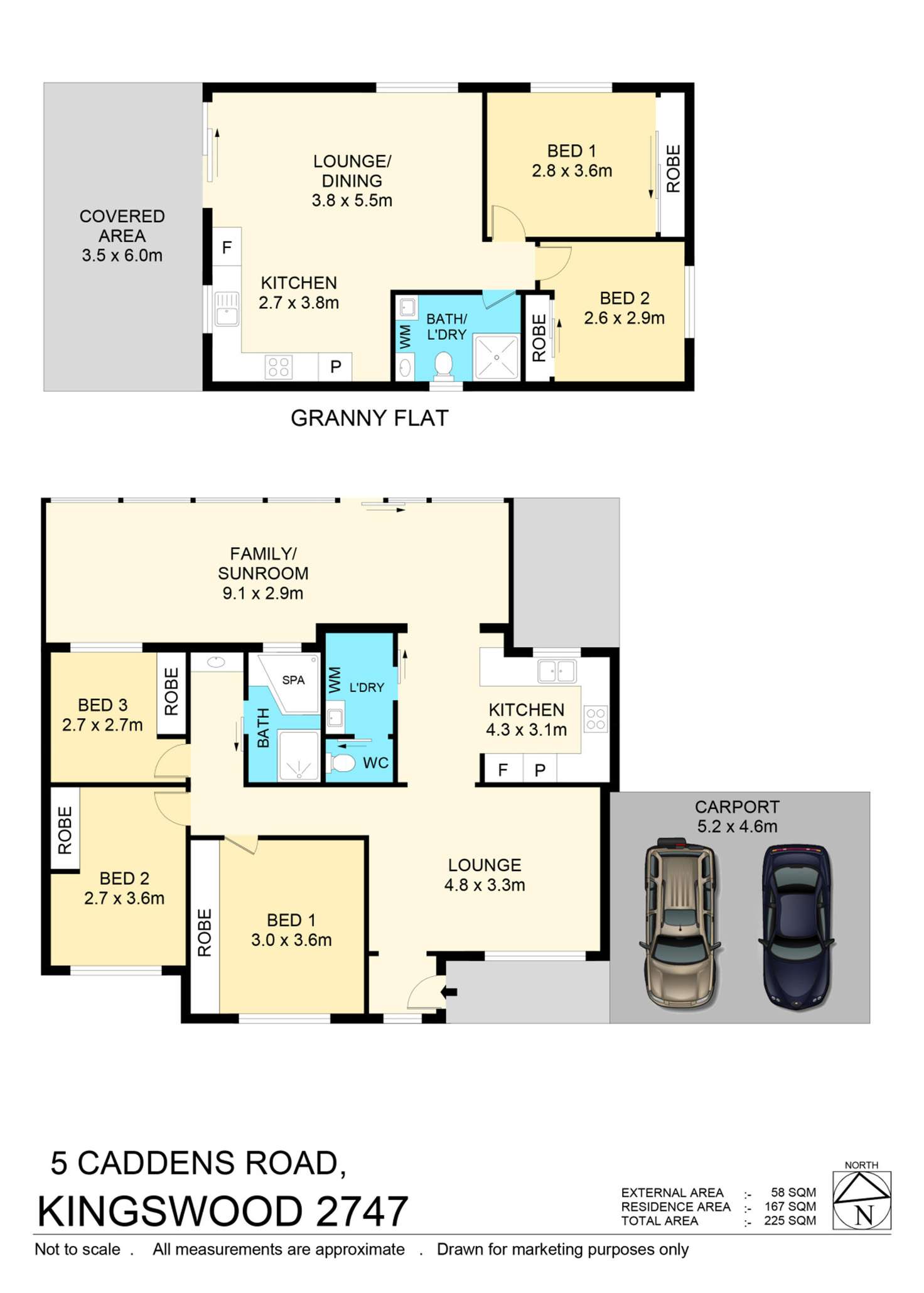 Floorplan of Homely house listing, 5 Caddens Road, Kingswood NSW 2747