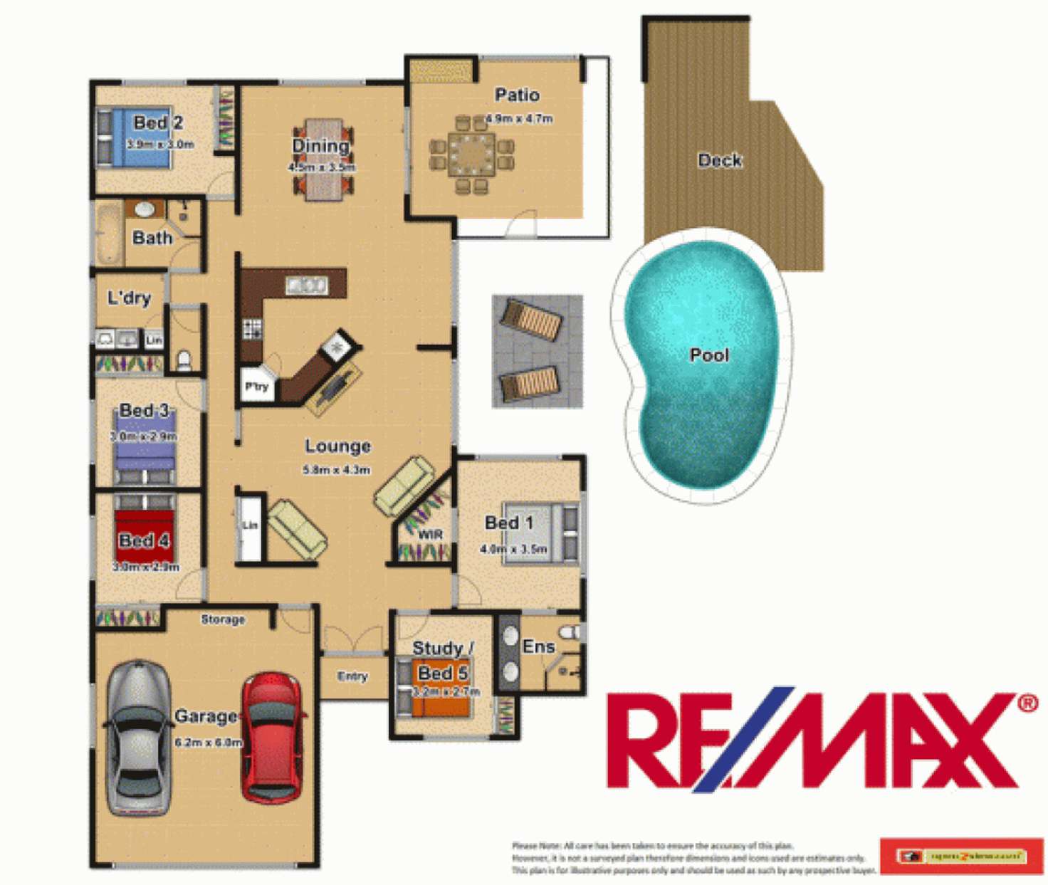 Floorplan of Homely house listing, 5 Mist Green Close, Brinsmead QLD 4870