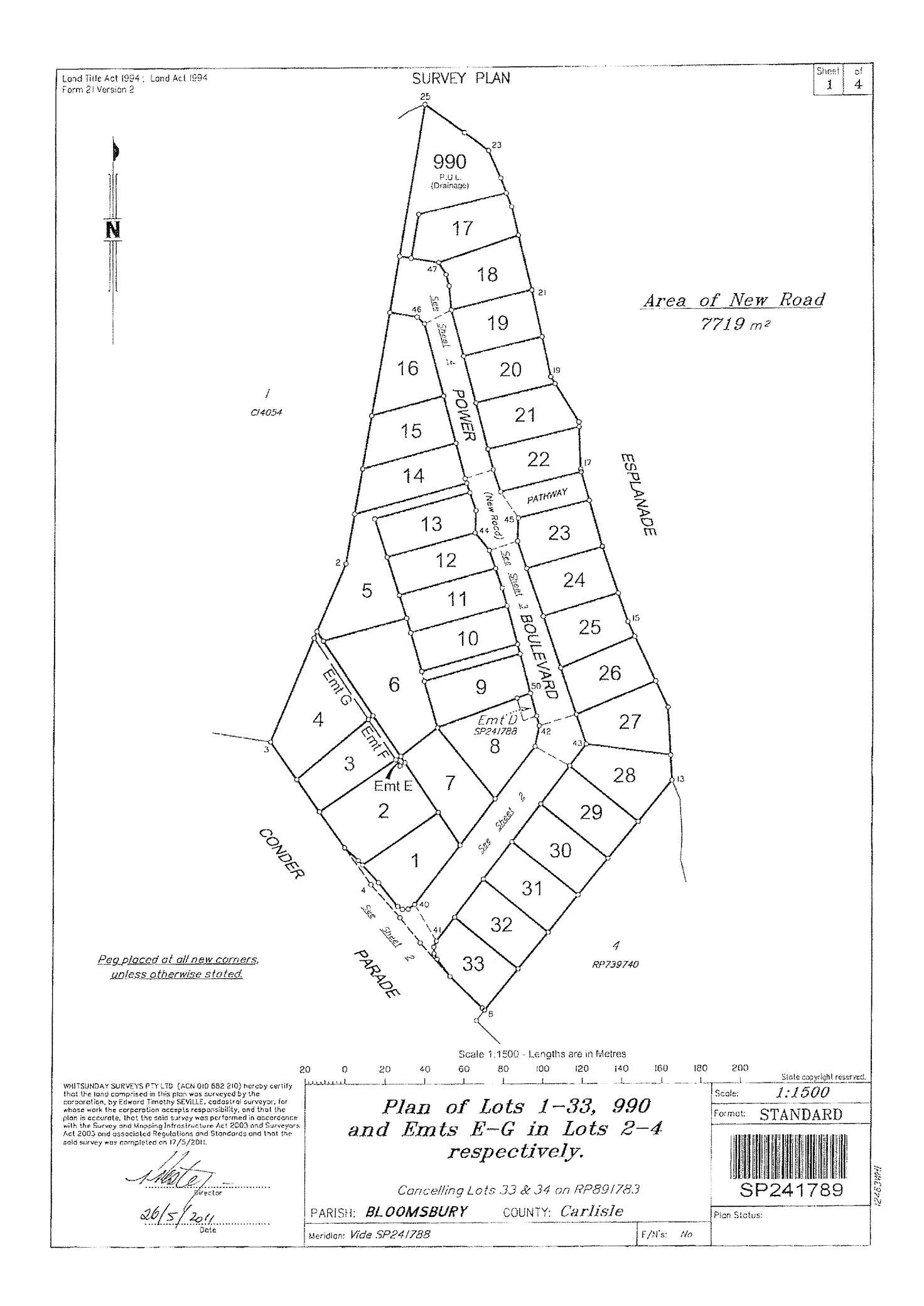 Floorplan of Homely residentialLand listing, LOT 14 POWER BOULEVARD, Midge Point QLD 4799