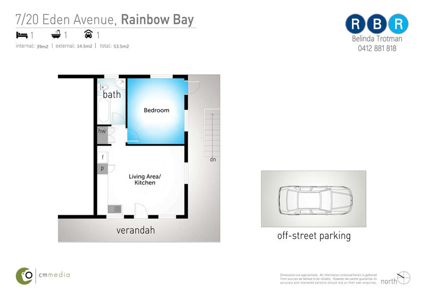 Floorplan of Homely unit listing, 7/20 Eden Avenue, Rainbow Bay QLD 4225