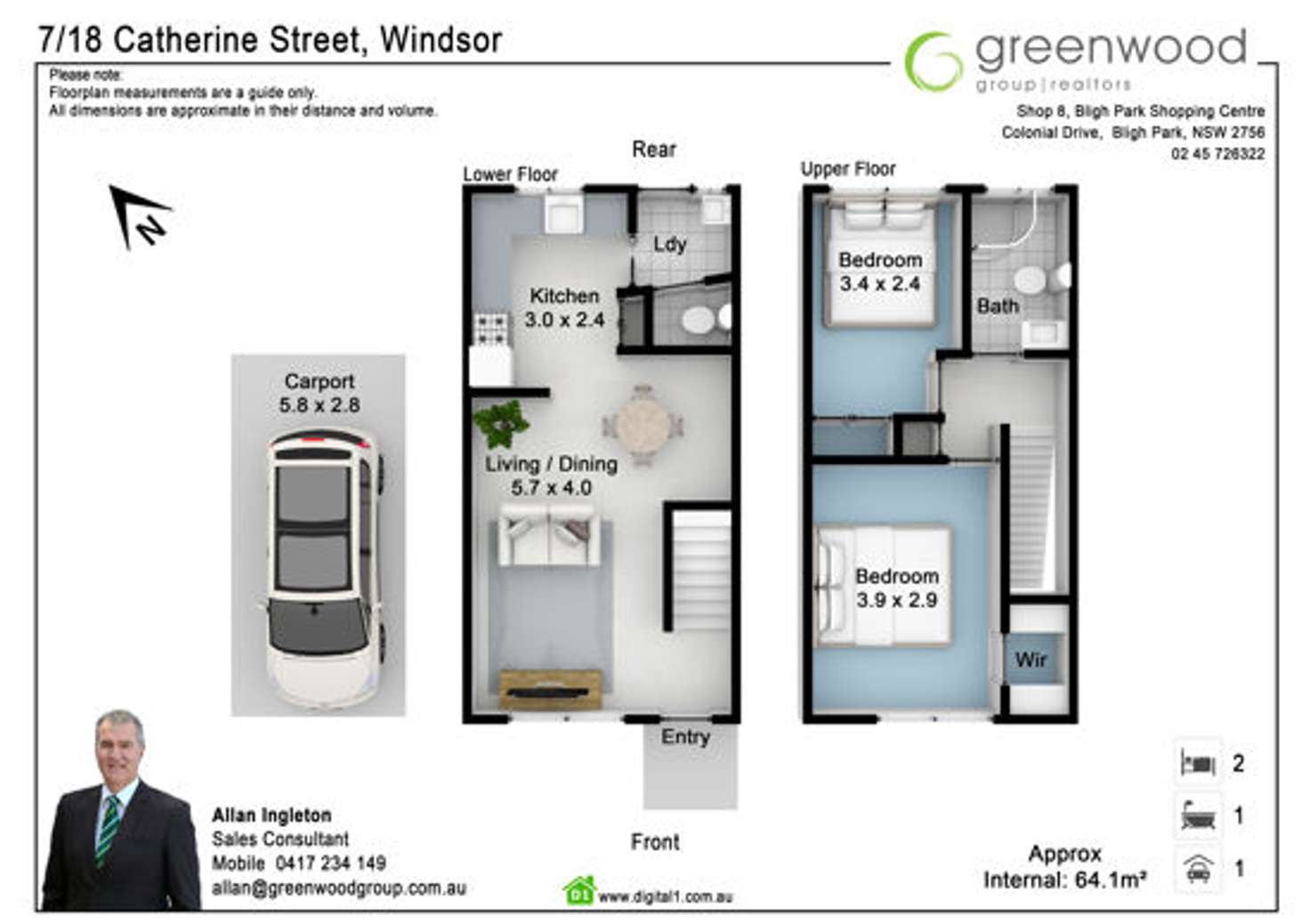 Floorplan of Homely house listing, 7/18 Catherine Street, Windsor NSW 2756