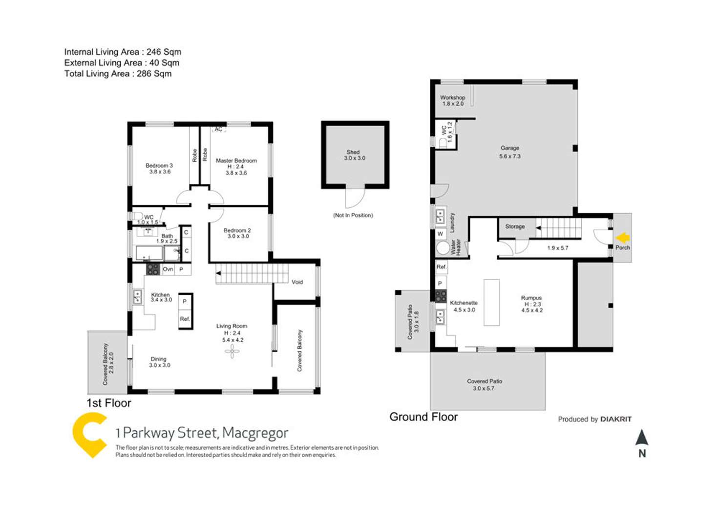 Floorplan of Homely house listing, 1 Parkway Street, Macgregor QLD 4109