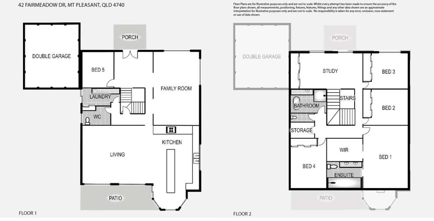 Floorplan of Homely house listing, 42 Fairmeadow Drive, Mount Pleasant QLD 4740