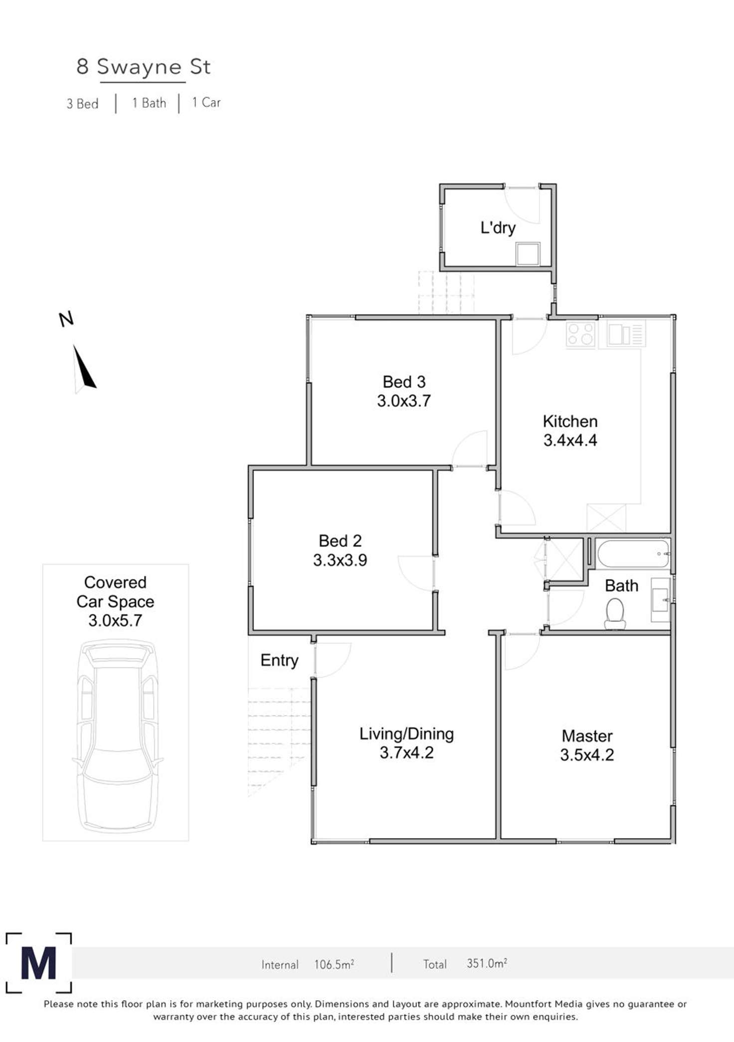 Floorplan of Homely house listing, 8 Swayne Street, Carina Heights QLD 4152