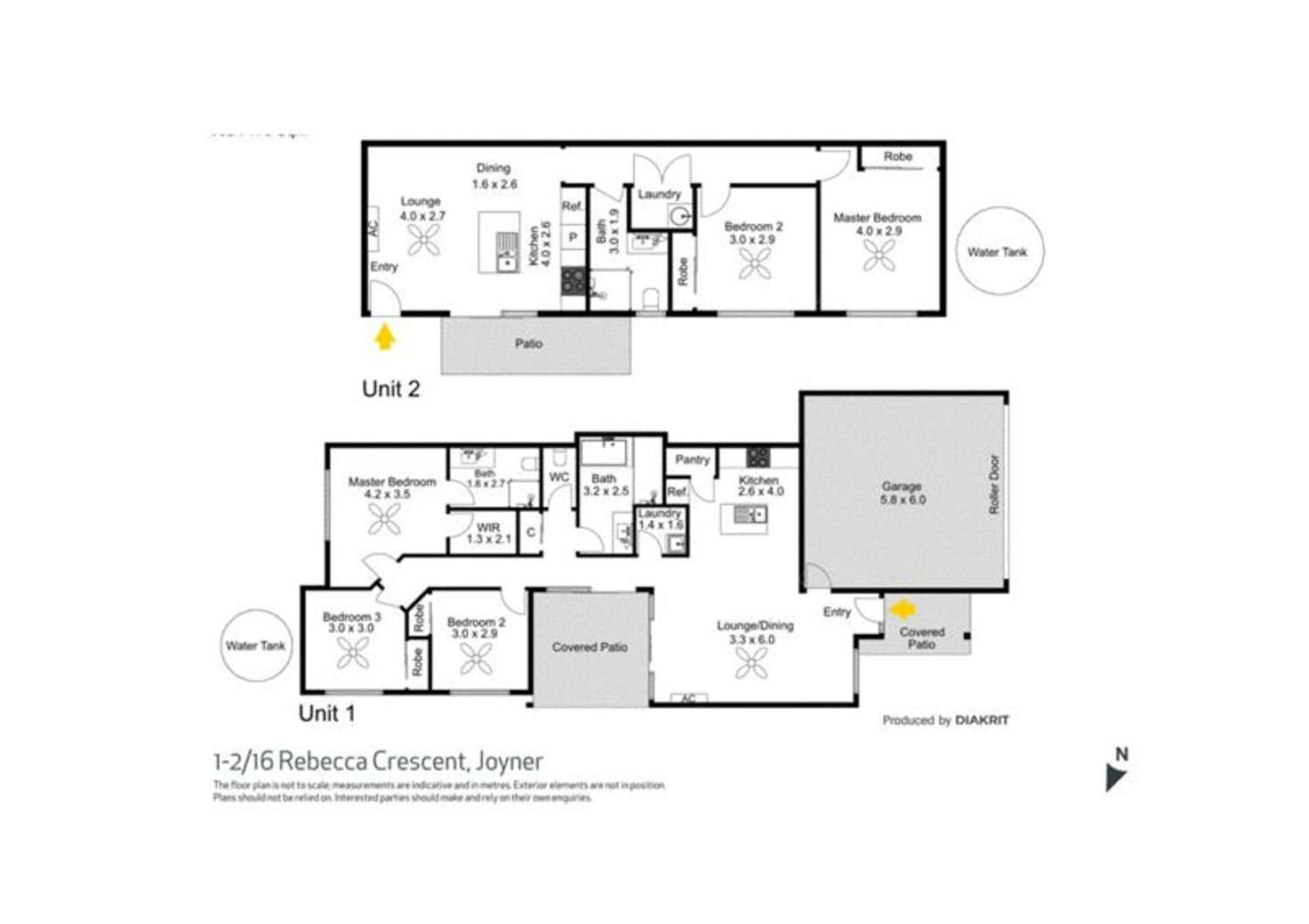 Floorplan of Homely house listing, 1&2/16 Rebecca Cr, Joyner QLD 4500