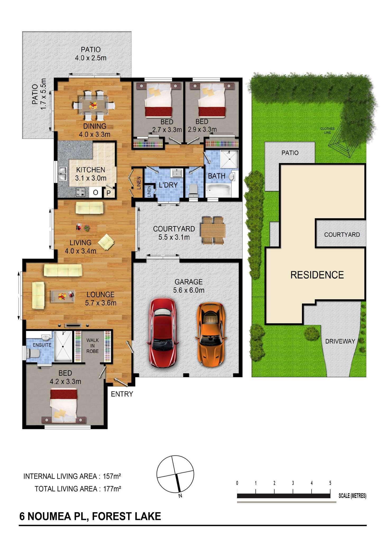Floorplan of Homely house listing, 6 Noumea Pl, Forest Lake QLD 4078