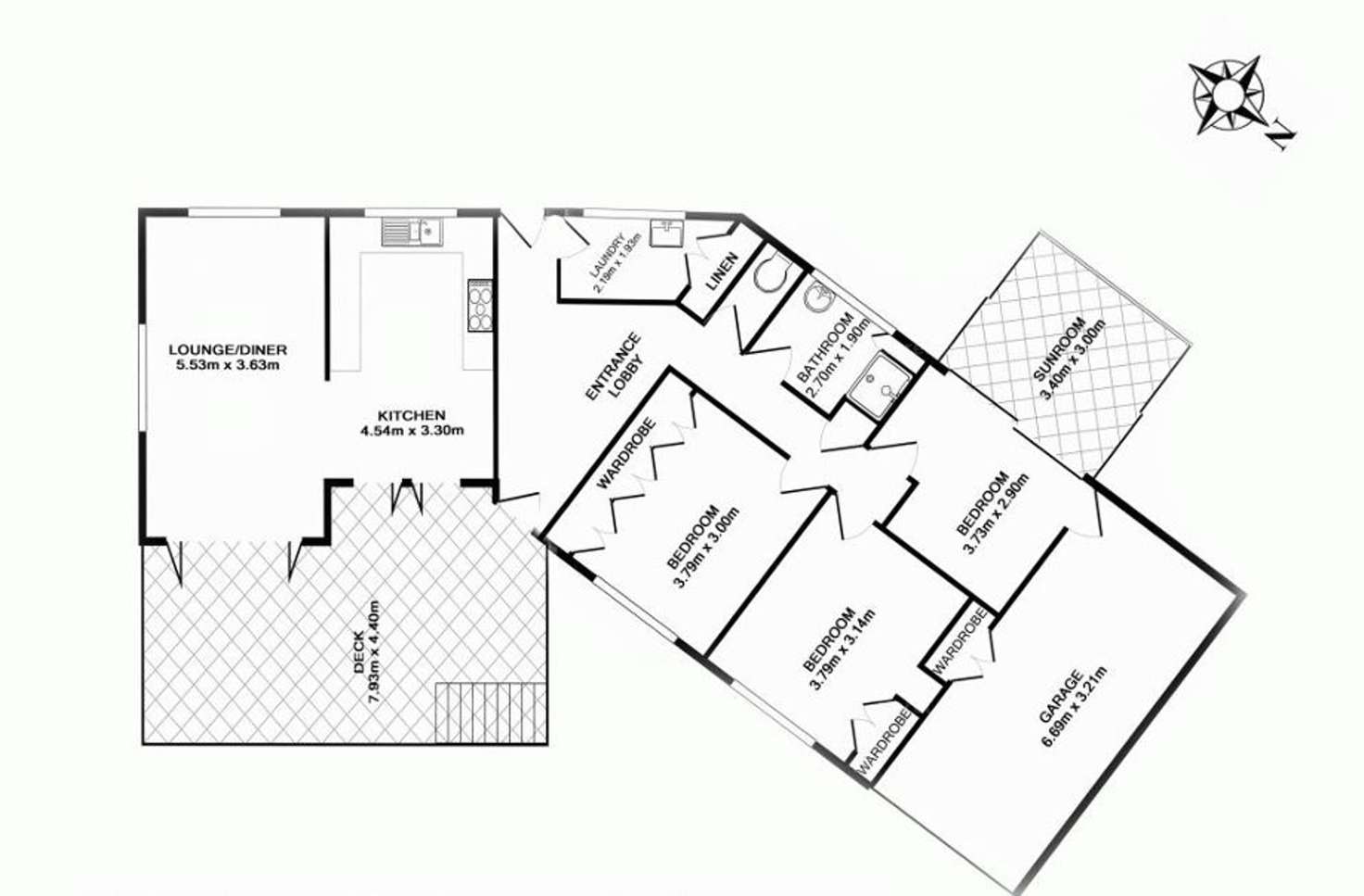 Floorplan of Homely house listing, 3 Beck Street, Mount Lofty QLD 4350