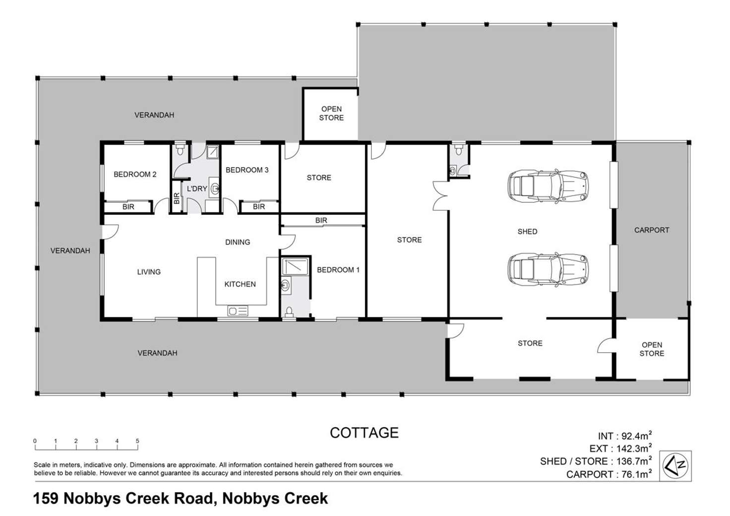 Floorplan of Homely house listing, 159 Nobbys Creek Road, Nobbys Creek NSW 2484
