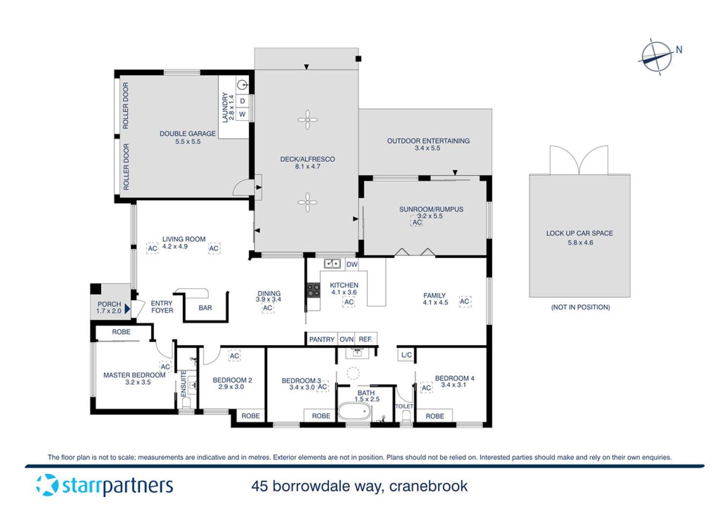 Floorplan of Homely house listing, 45 Borrowdale Way, Cranebrook NSW 2749