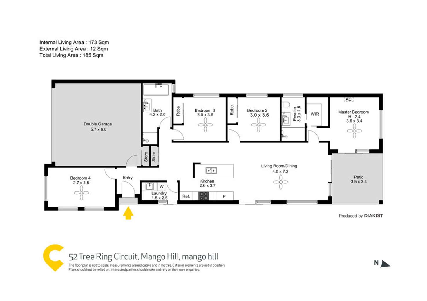 Floorplan of Homely house listing, 52 Tree Ring Circuit, Mango Hill QLD 4509