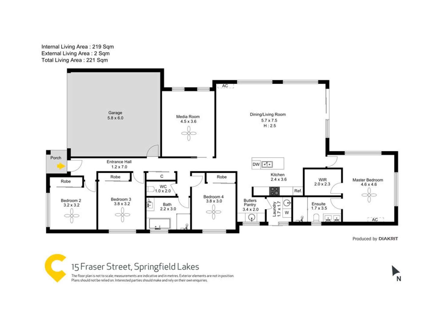 Floorplan of Homely house listing, 15 Fraser Street, Springfield Lakes QLD 4300