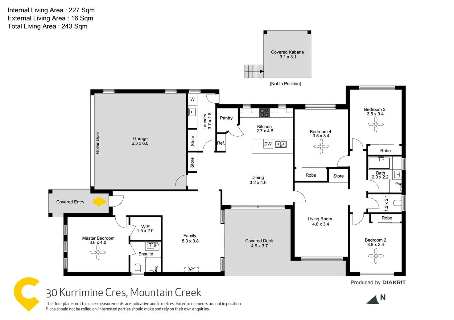 Floorplan of Homely house listing, 30 Kurrimine Crescent, Mountain Creek QLD 4557
