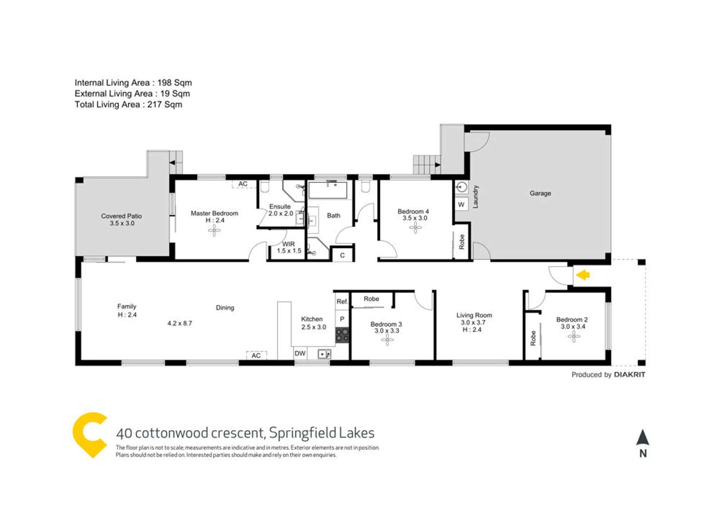 Floorplan of Homely house listing, 40 Cottonwood Crescent, Springfield Lakes QLD 4300