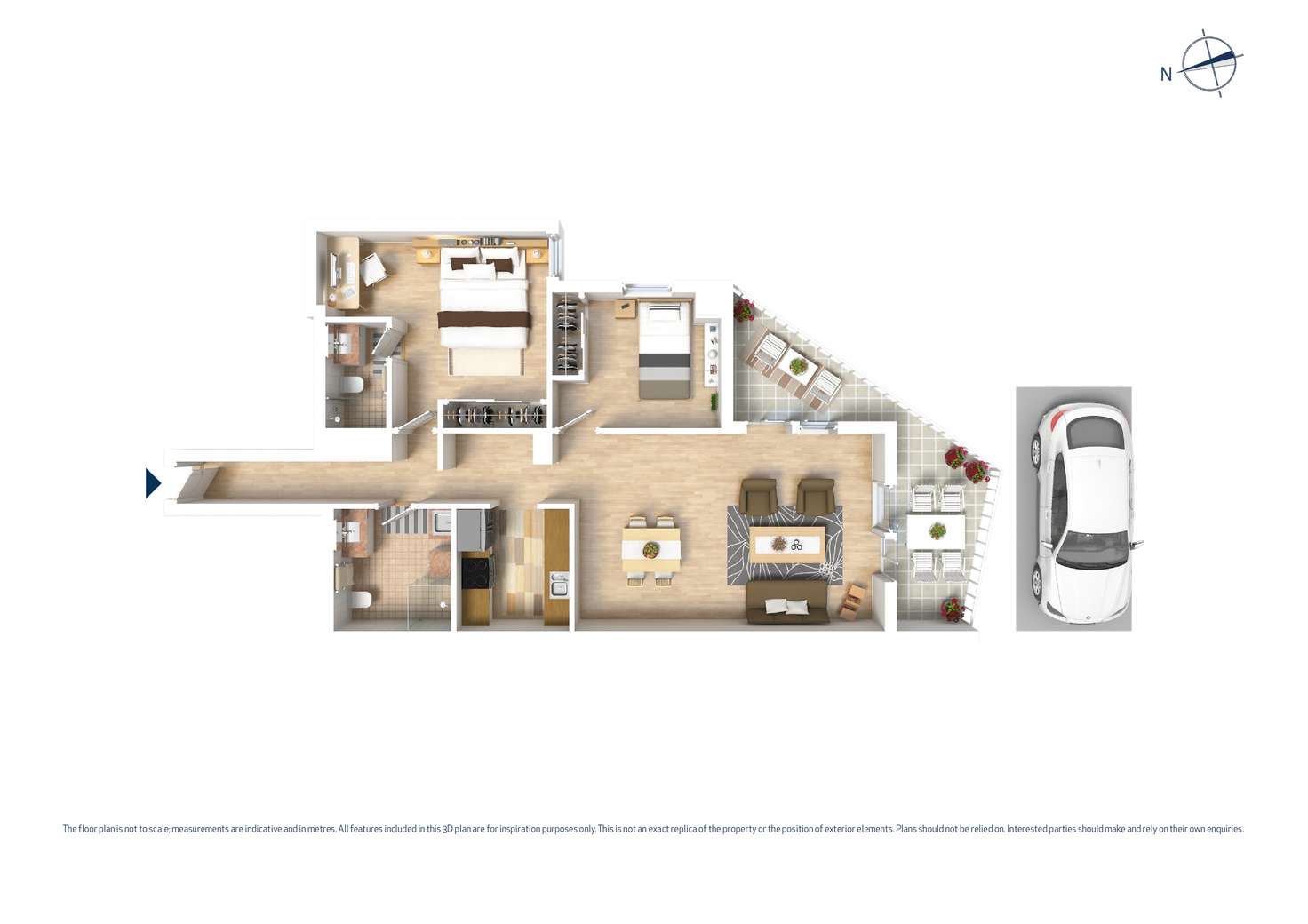 Floorplan of Homely unit listing, 1801/5 Second Avenue, Blacktown NSW 2148