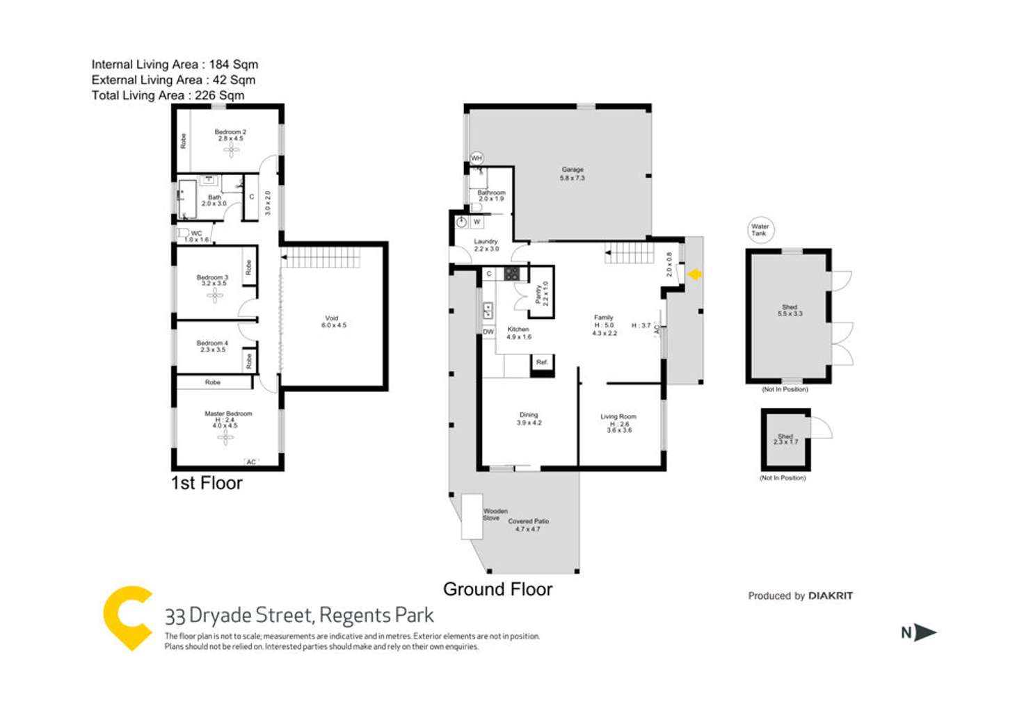 Floorplan of Homely house listing, 33 Dryade Street, Regents Park QLD 4118