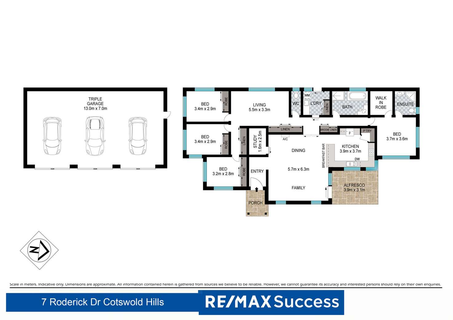 Floorplan of Homely house listing, 7 Roderick Drive, Cotswold Hills QLD 4350