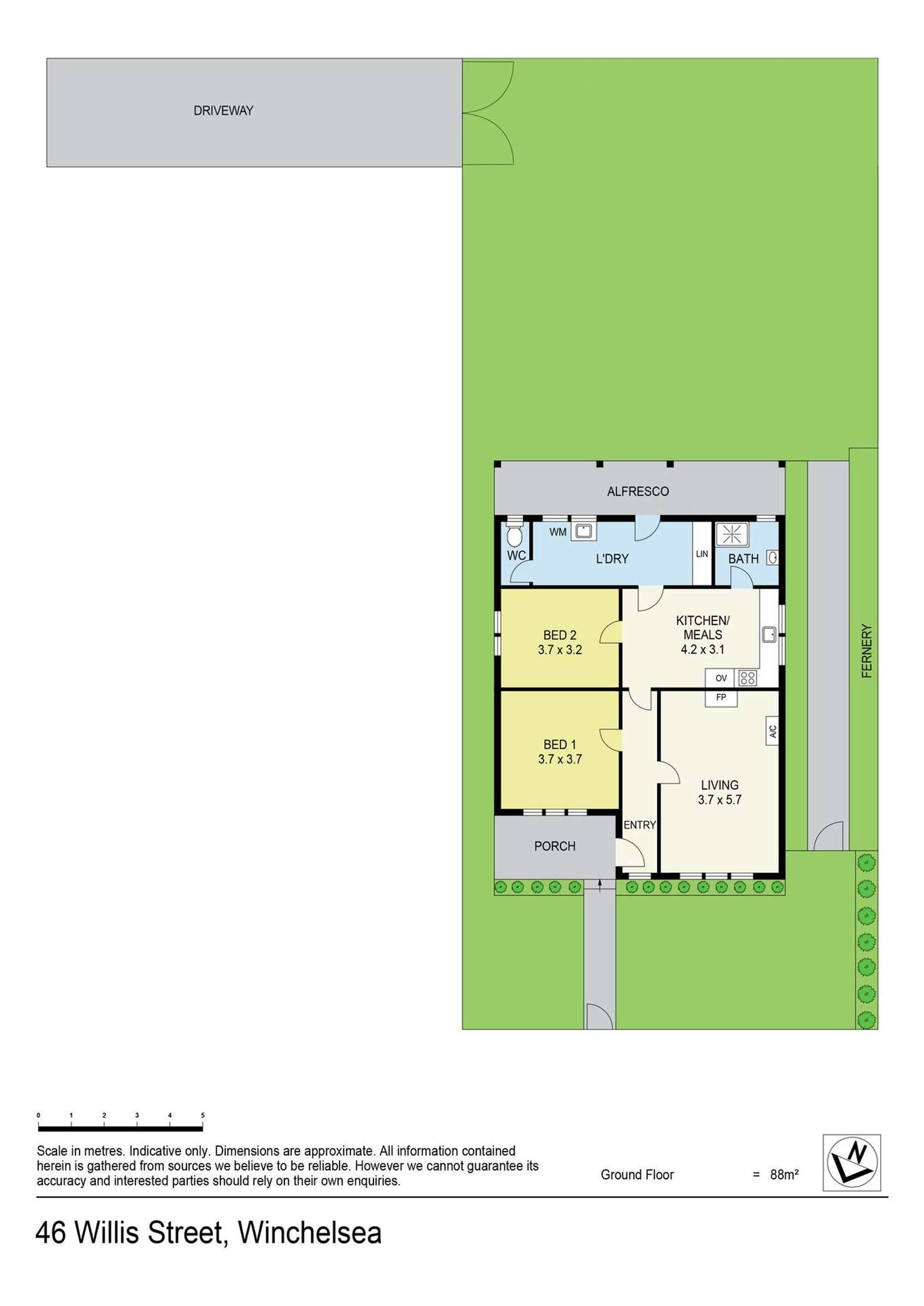 Floorplan of Homely house listing, 46 Willis Street, Winchelsea VIC 3241