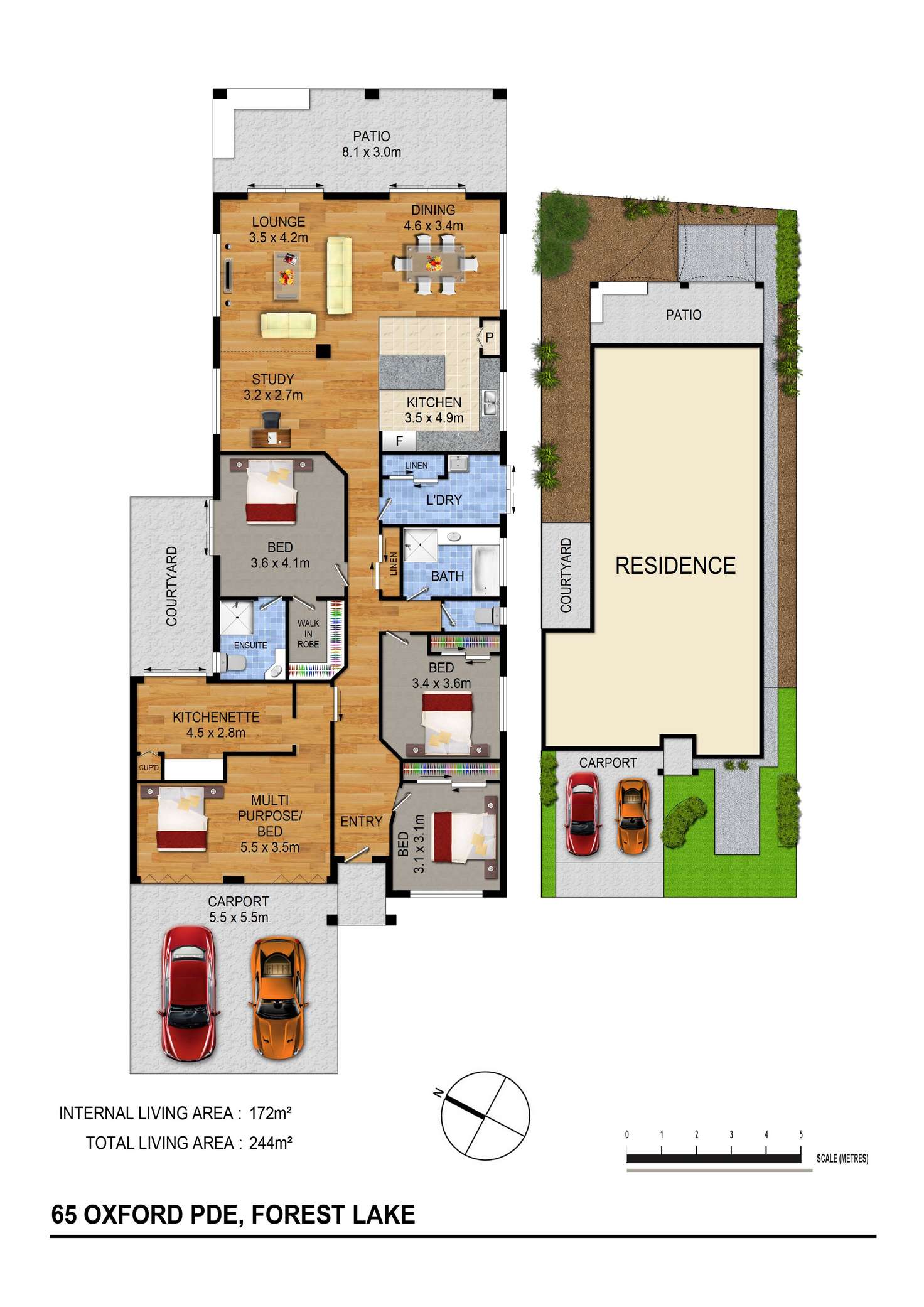 Floorplan of Homely house listing, 65 Oxford Pde, Forest Lake QLD 4078