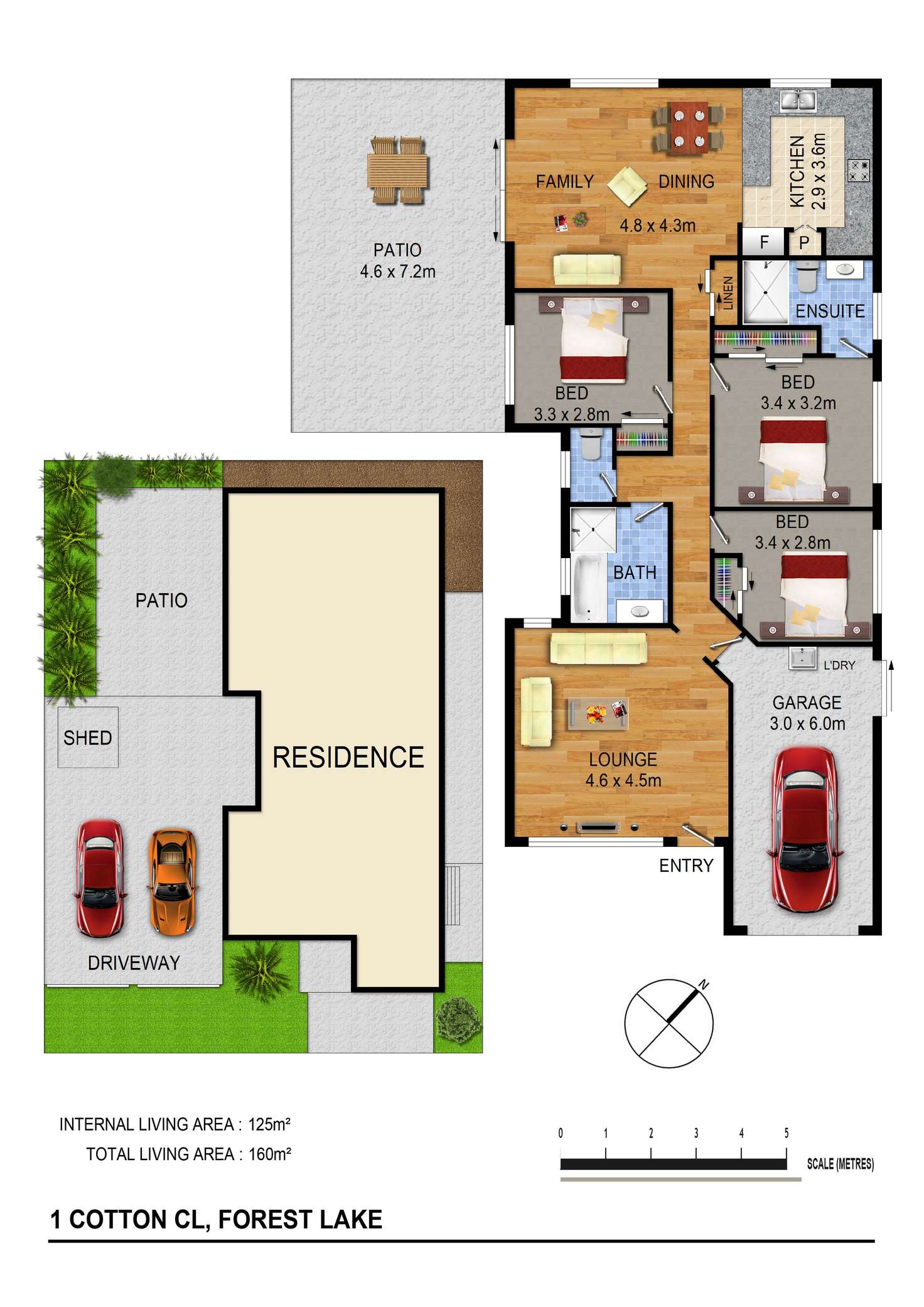 Floorplan of Homely house listing, 1 Cotton Cl, Forest Lake QLD 4078