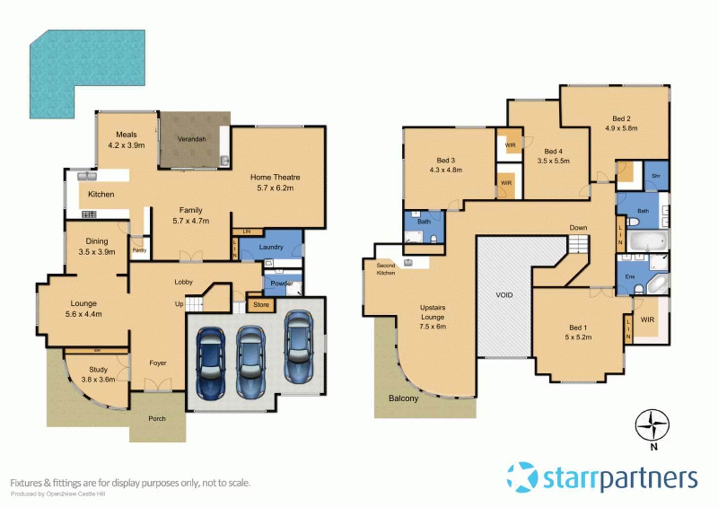 Floorplan of Homely house listing, 16 Pipersbrook Crescent, Bella Vista NSW 2153