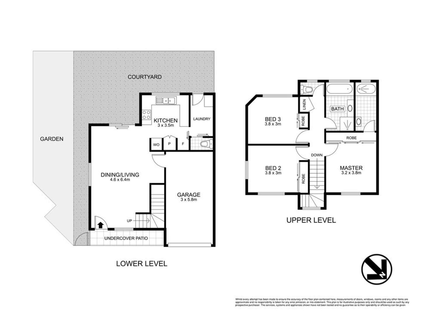 Floorplan of Homely townhouse listing, 50/121 Archdale Road, Ferny Grove QLD 4055