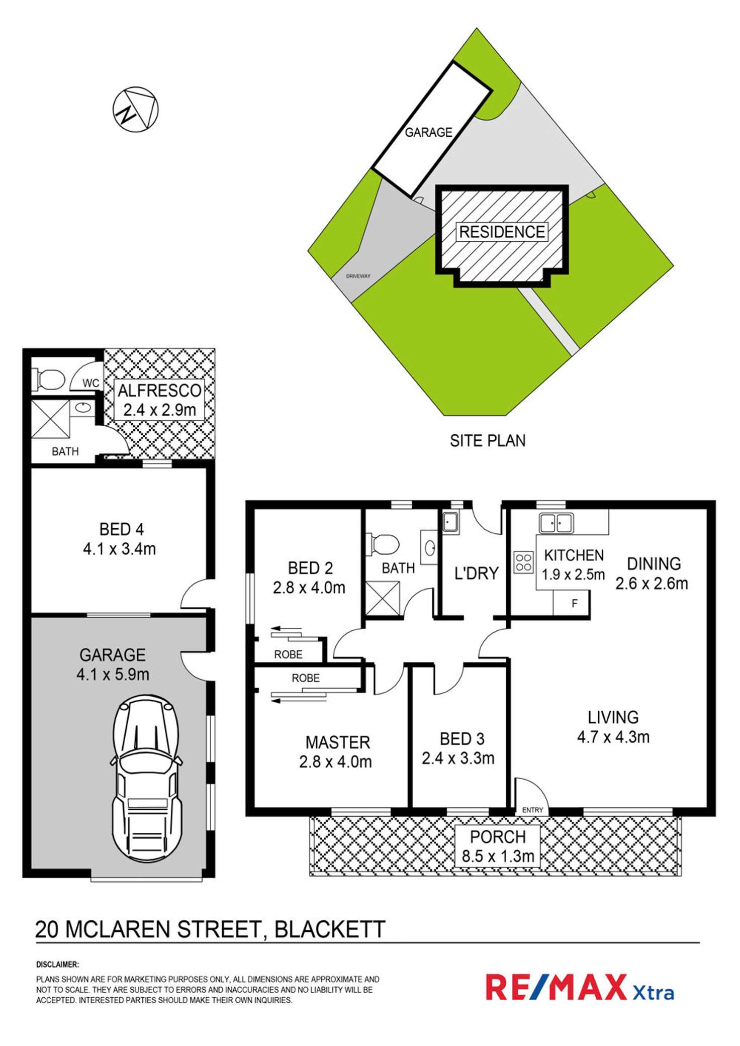Floorplan of Homely house listing, 20 McLaren Street, Blackett NSW 2770