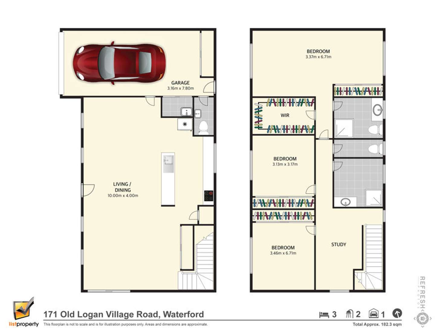 Floorplan of Homely house listing, 171 Old Logan Village Rd, Waterford QLD 4133