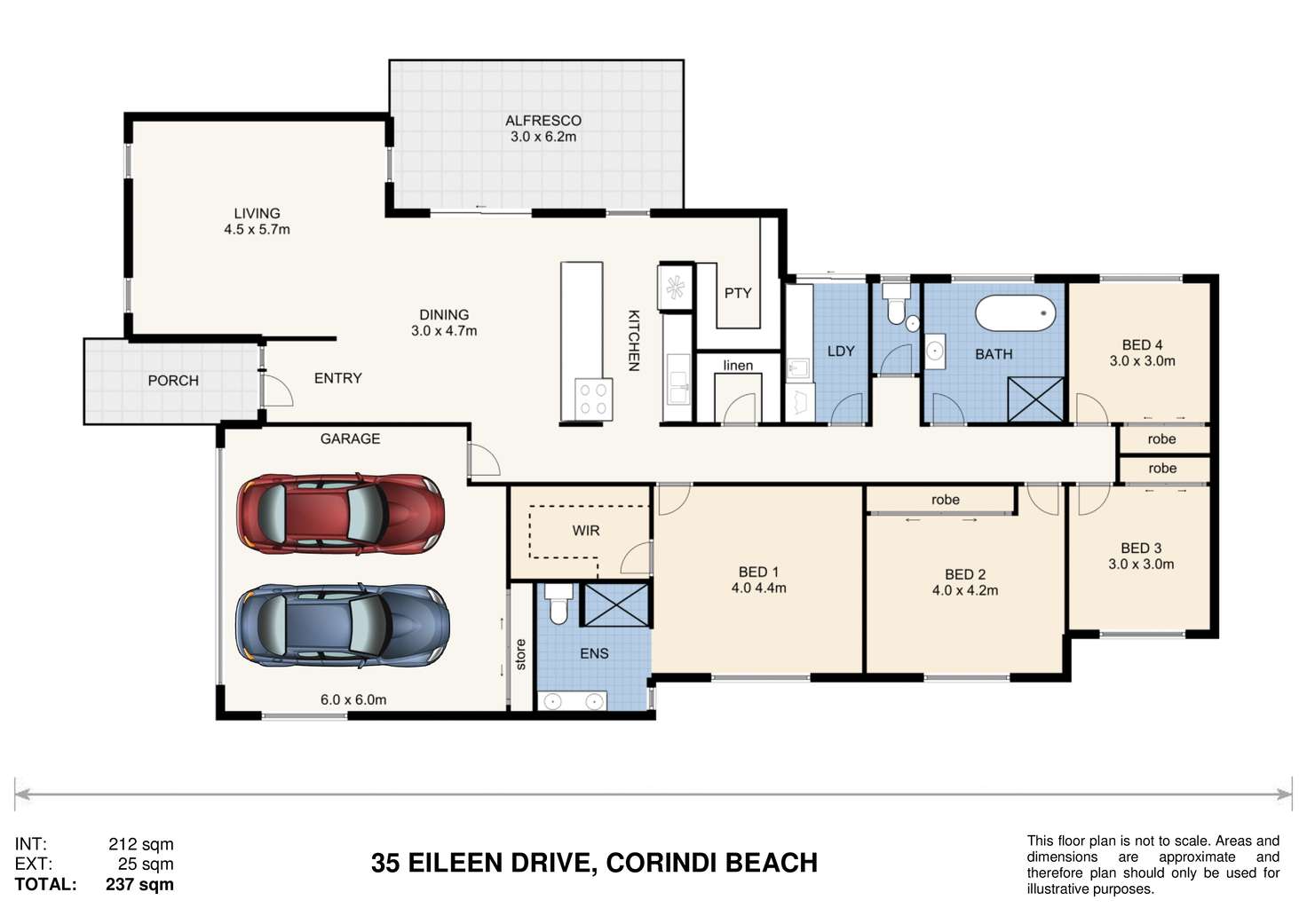 Floorplan of Homely house listing, 35 Eileen Drive, Corindi Beach NSW 2456