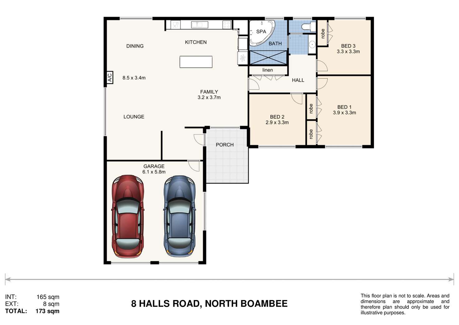 Floorplan of Homely house listing, 8 Halls Road, North Boambee Valley NSW 2450