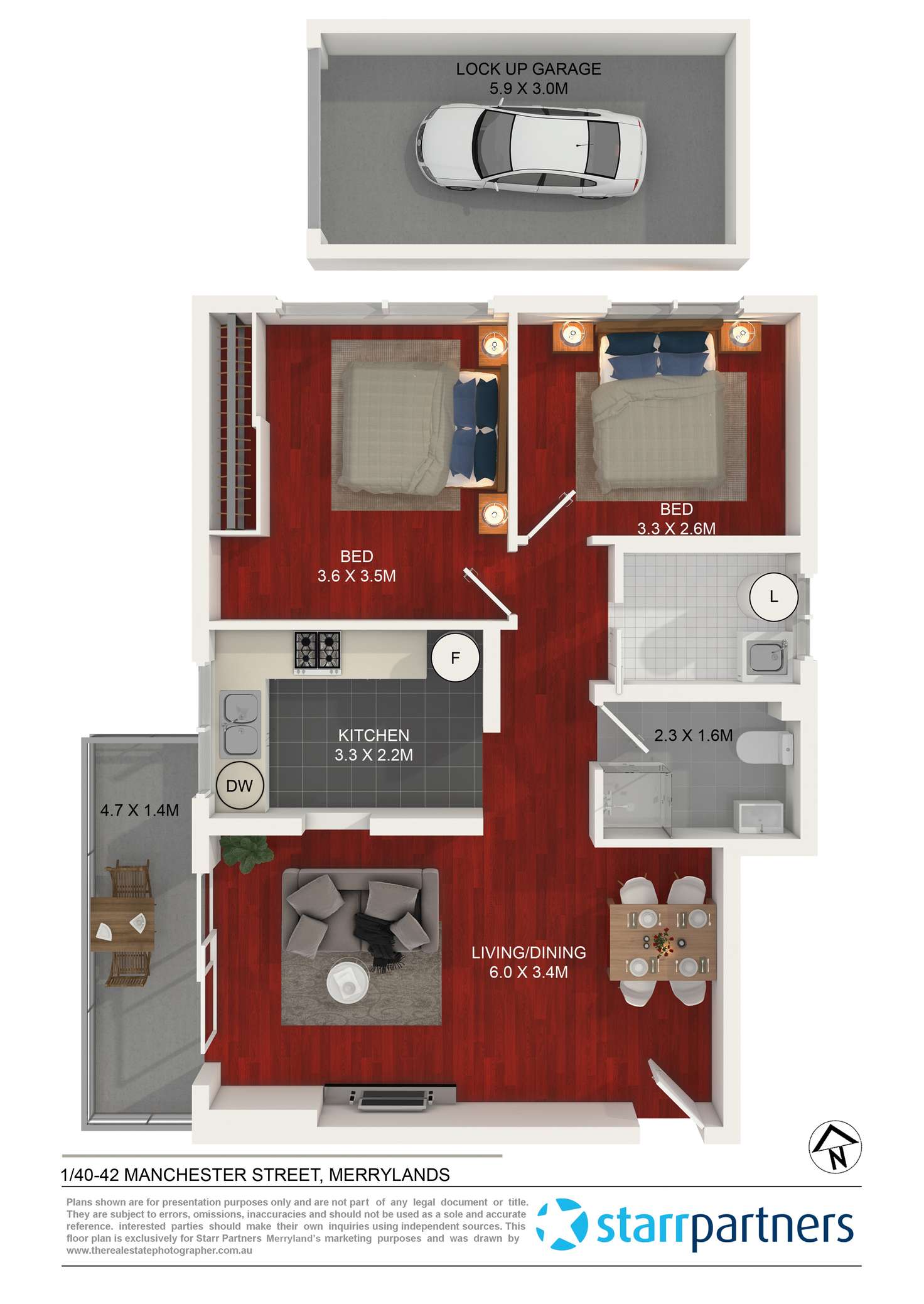 Floorplan of Homely unit listing, 1/40-42 Manchester Street, Merrylands NSW 2160