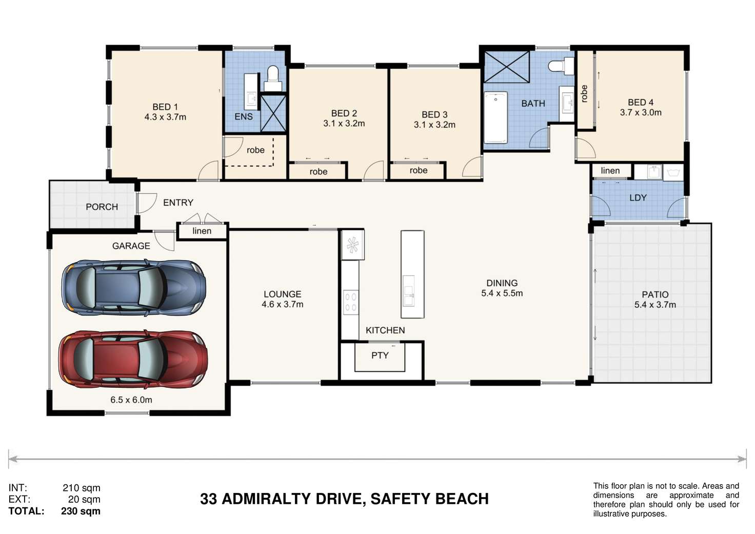 Floorplan of Homely house listing, 33 Admiralty Drive, Safety Beach NSW 2456
