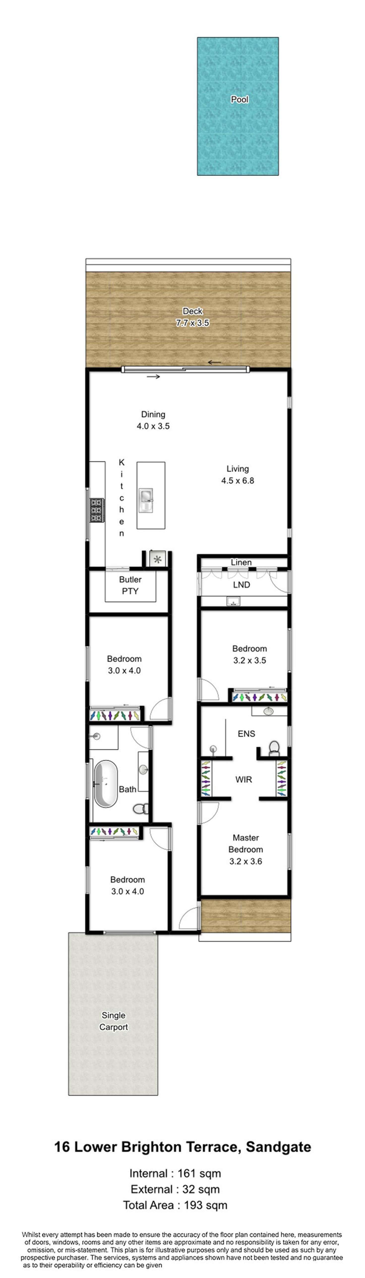 Floorplan of Homely house listing, 16 Lower Brighton Terrace, Sandgate QLD 4017