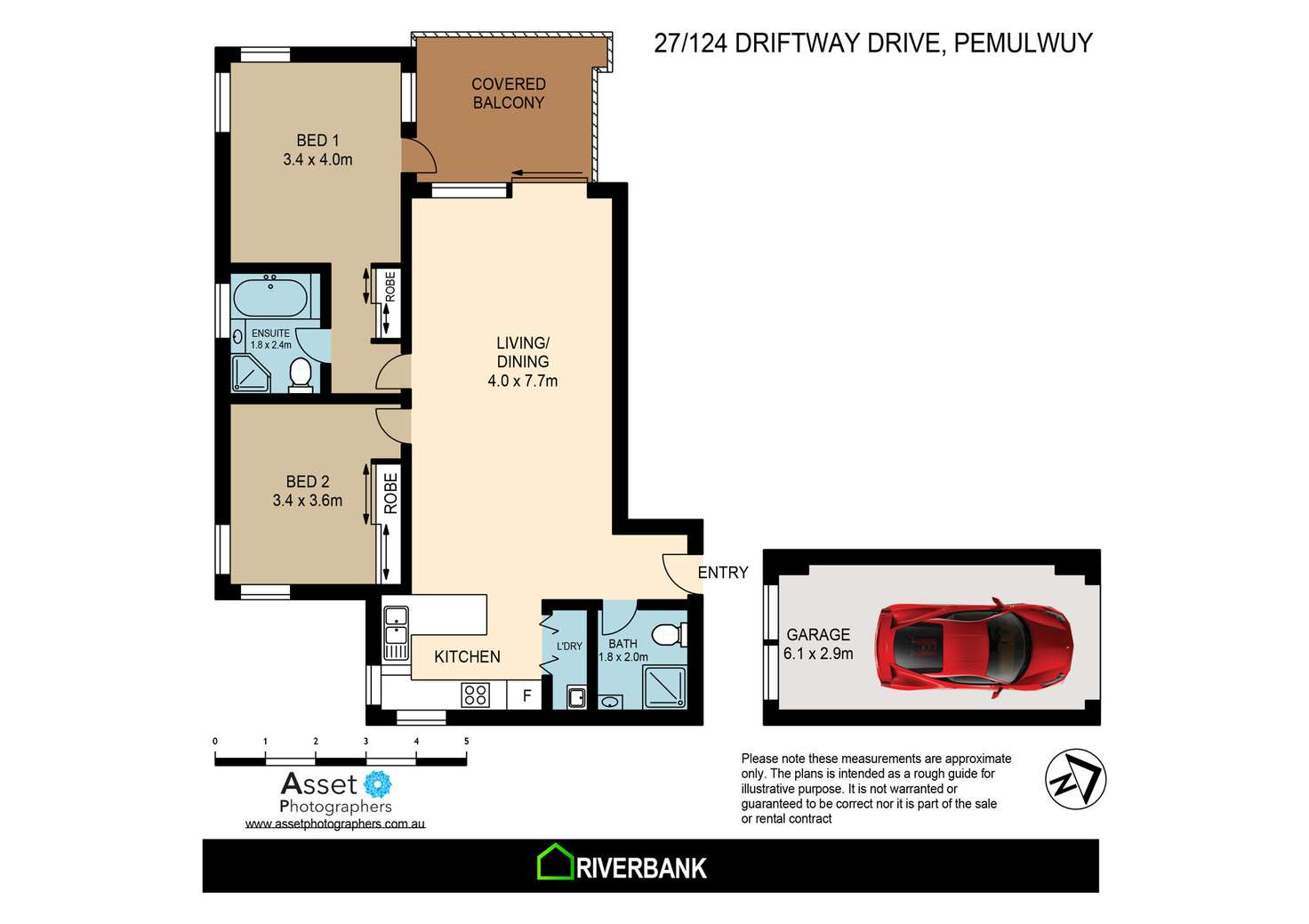 Floorplan of Homely unit listing, 27/124 Driftway Drive, Pemulwuy NSW 2145