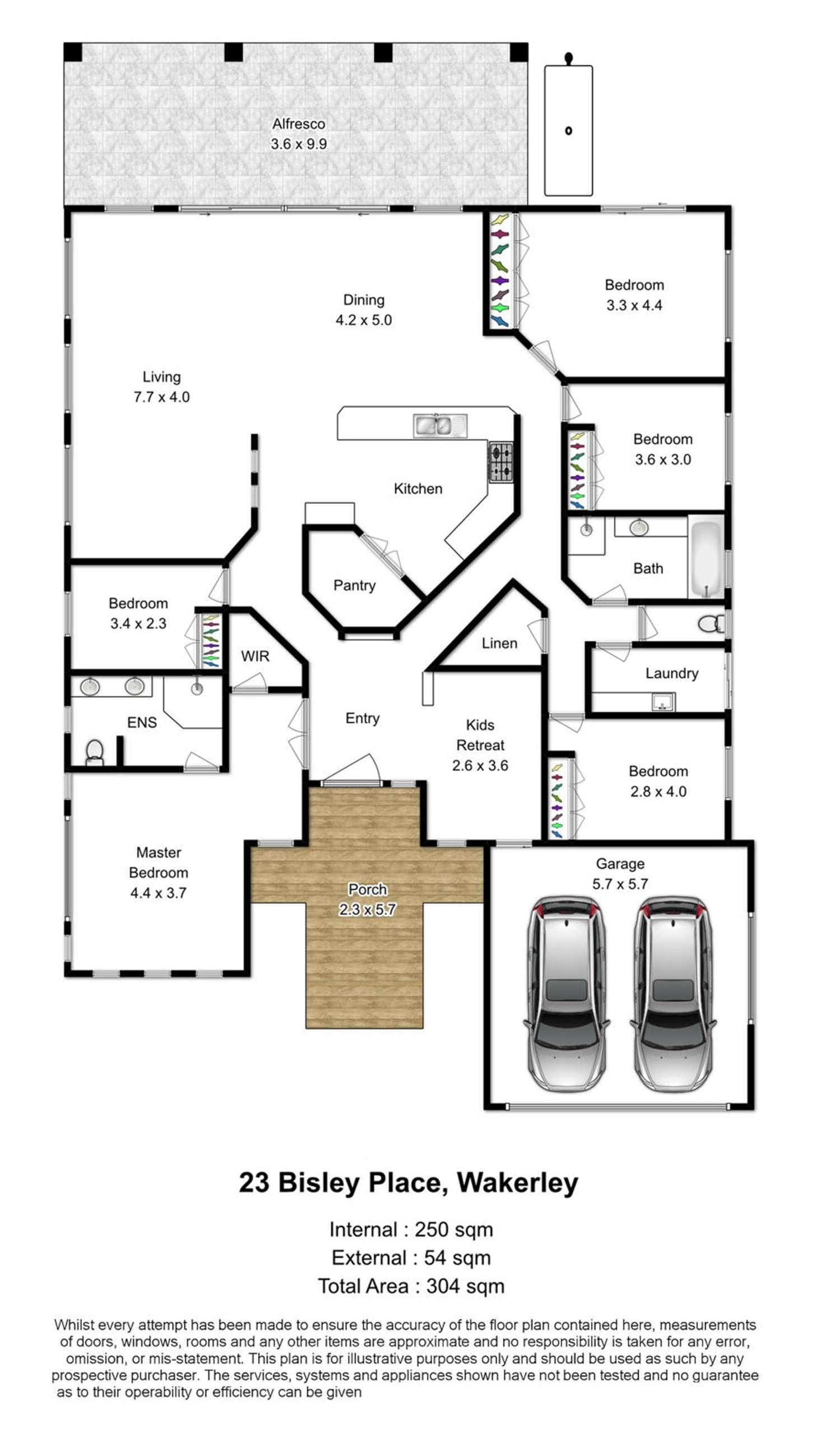 Floorplan of Homely house listing, 23 Bisley Place, Wakerley QLD 4154