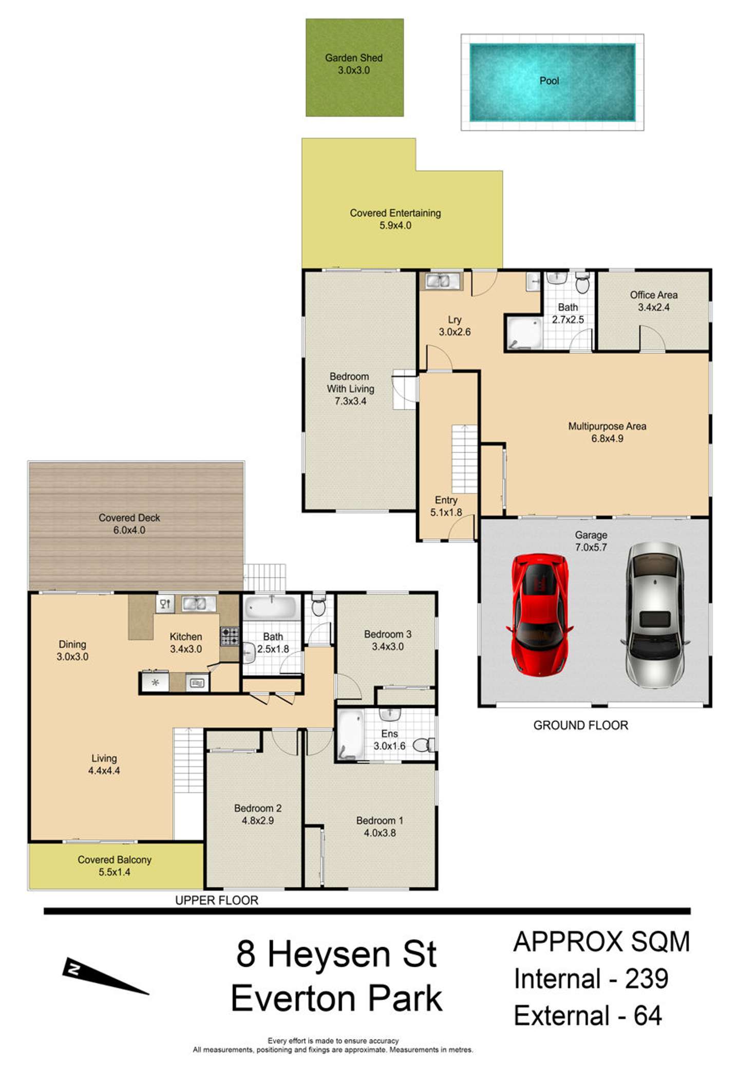 Floorplan of Homely house listing, 8 Heysen Street, Everton Park QLD 4053