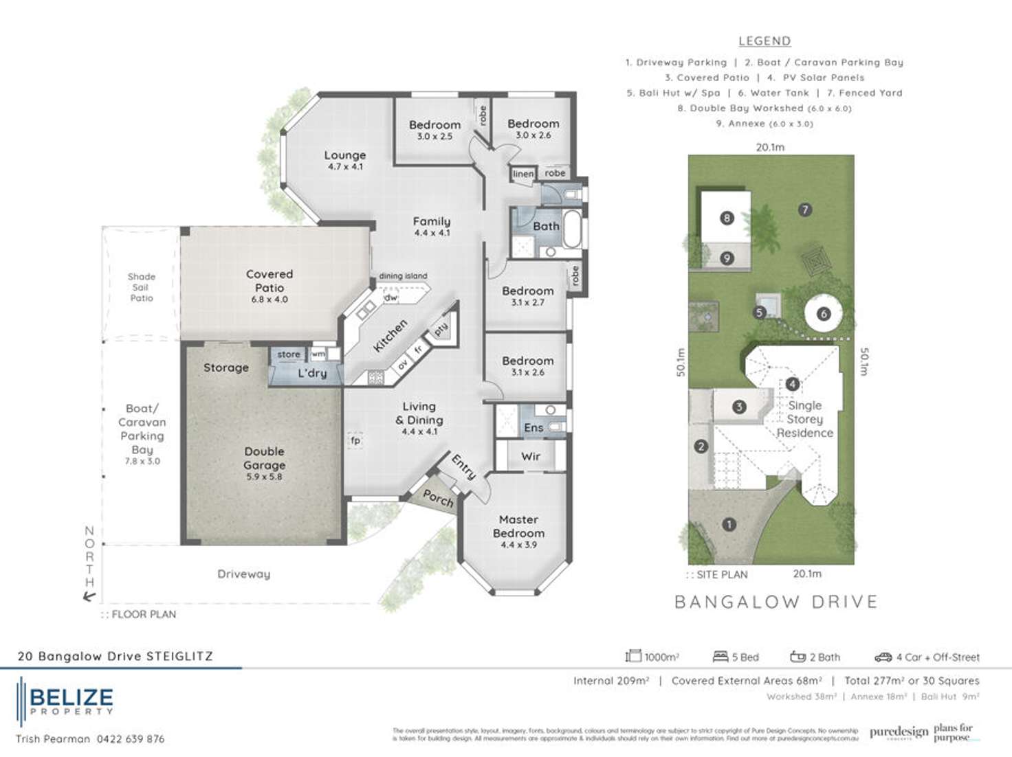 Floorplan of Homely house listing, 20 Bangalow Drive, Steiglitz QLD 4207
