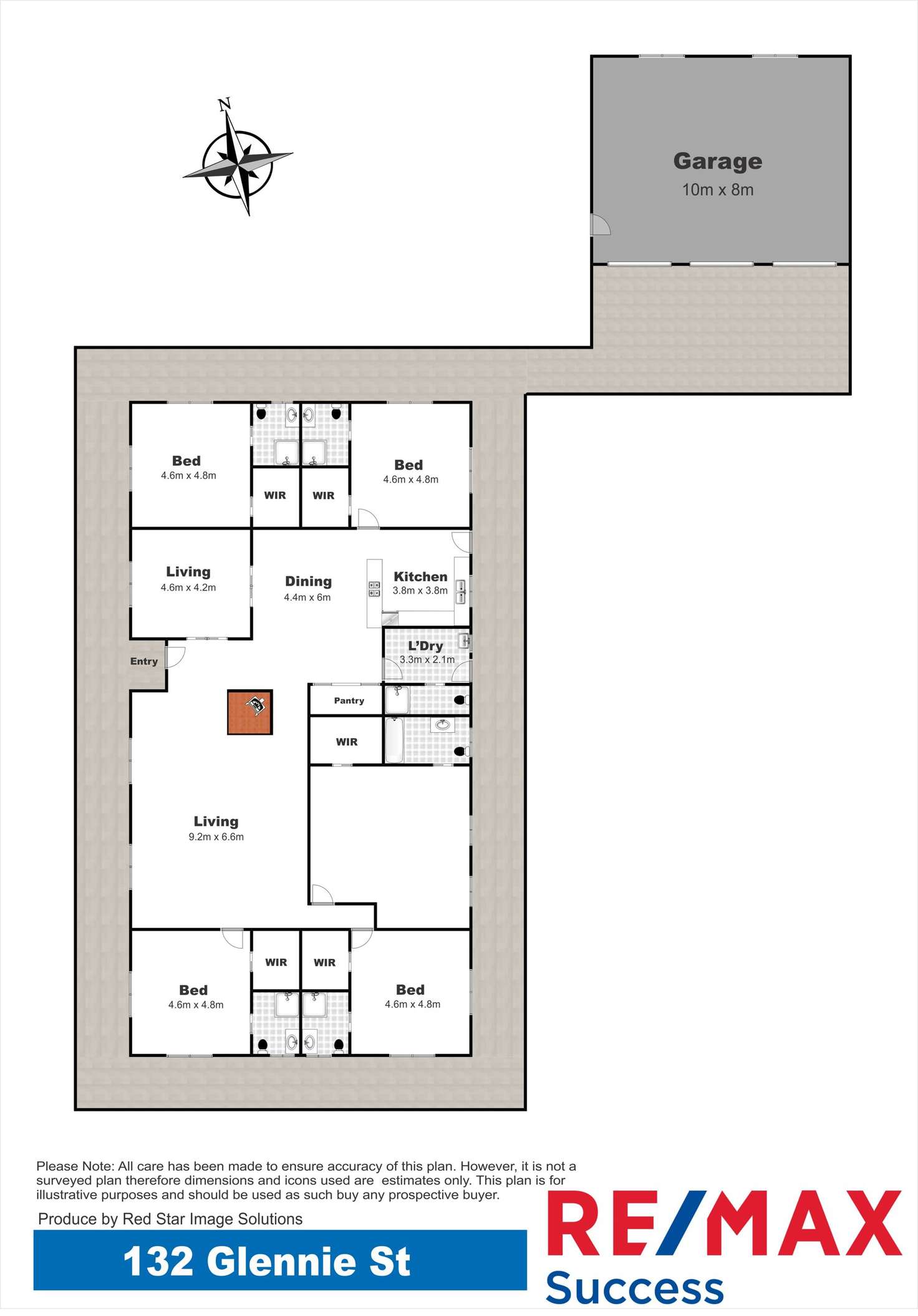 Floorplan of Homely acreageSemiRural listing, 132-140 Glennie Street, Drayton QLD 4350