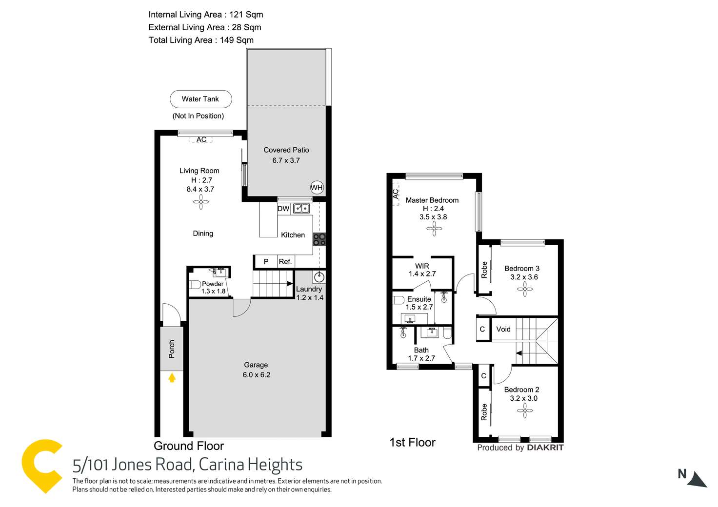 Floorplan of Homely townhouse listing, 5/101 Jones Road, Carina Heights QLD 4152