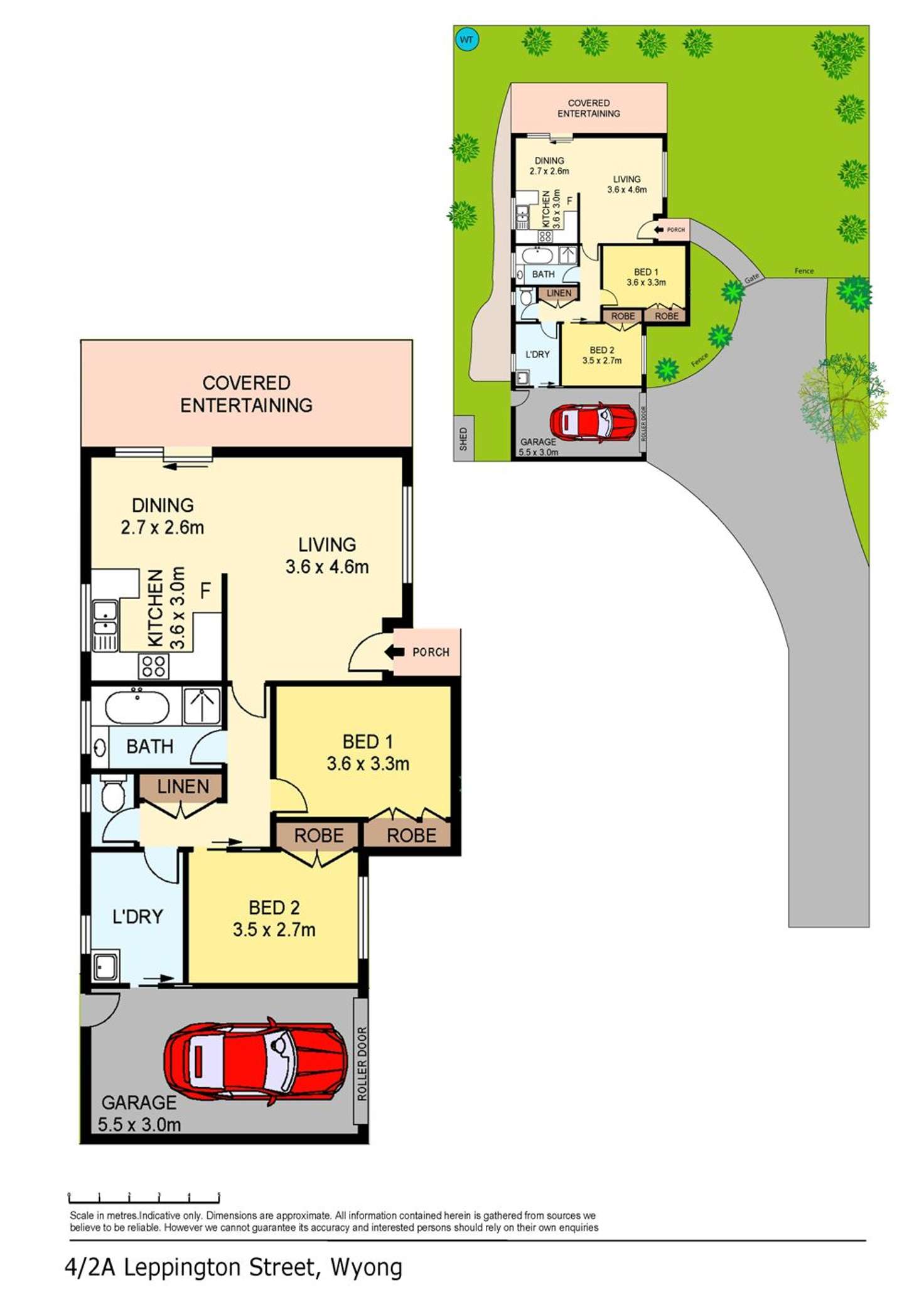 Floorplan of Homely house listing, 2/4A Leppington Street, Wyong NSW 2259
