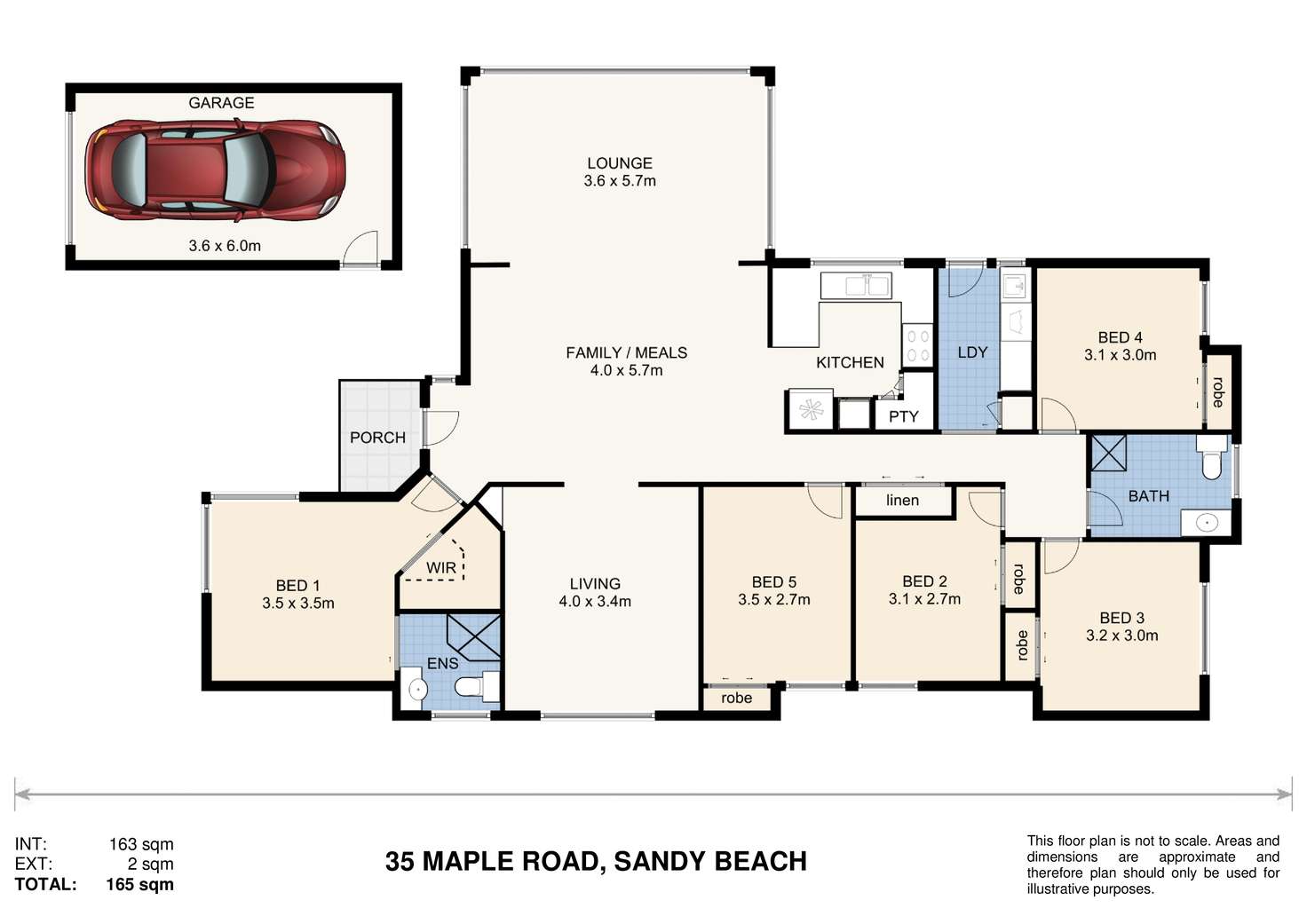 Floorplan of Homely house listing, 35 Maple Road, Sandy Beach NSW 2456