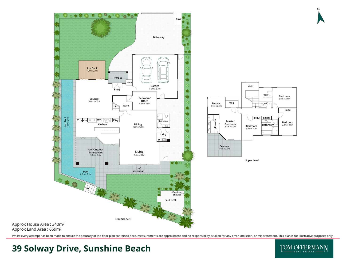 Floorplan of Homely house listing, 39 Solway Drive, Sunshine Beach QLD 4567