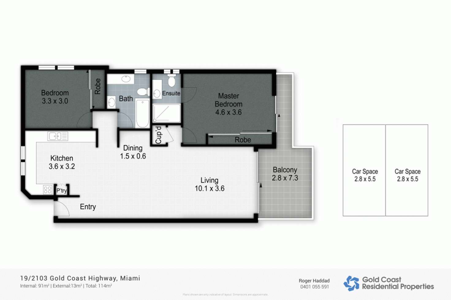 Floorplan of Homely unit listing, 19/2103 Gold Coast Highway, Miami QLD 4220