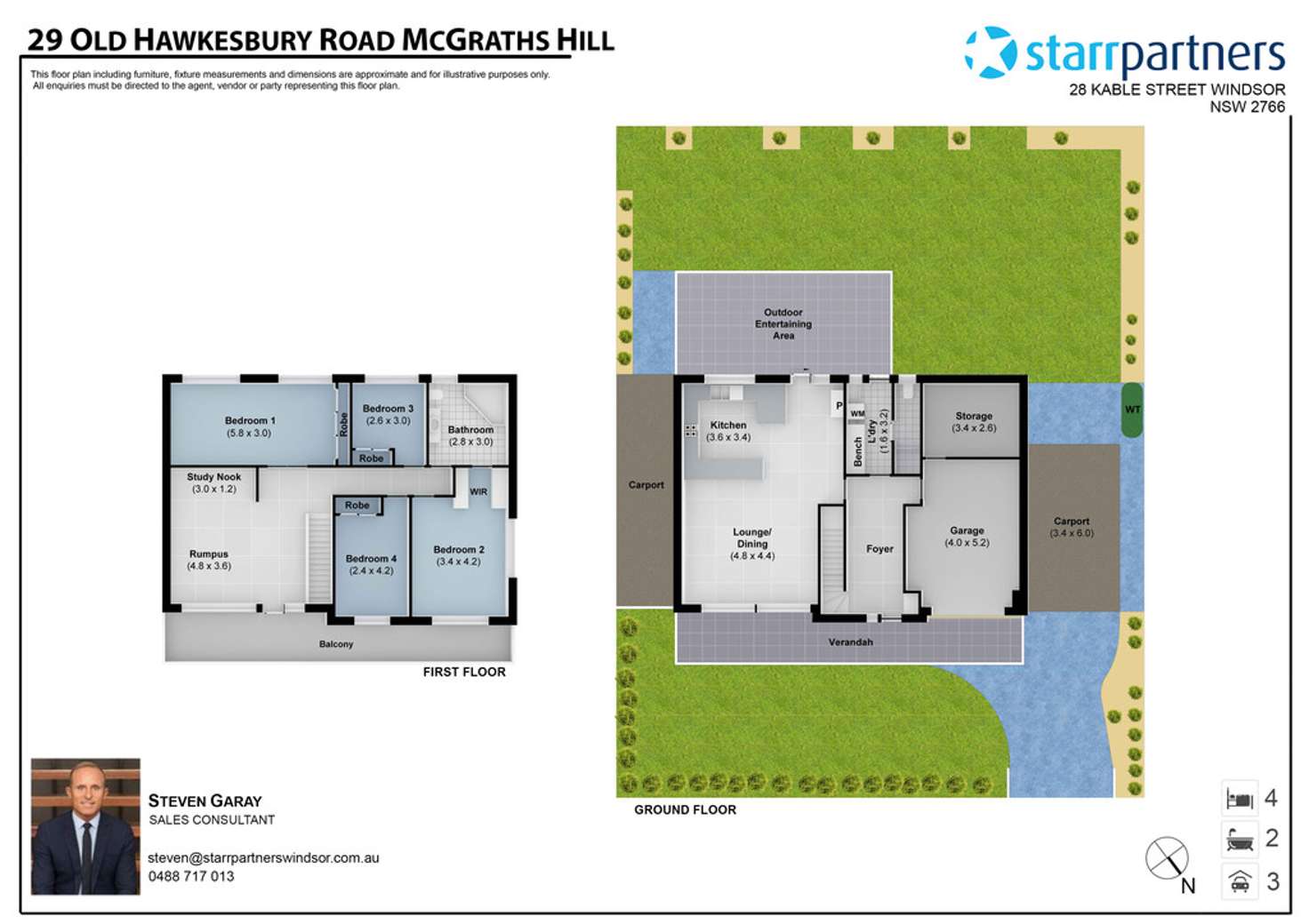 Floorplan of Homely house listing, 29 Old Hawkesbury Road, Mcgraths Hill NSW 2756