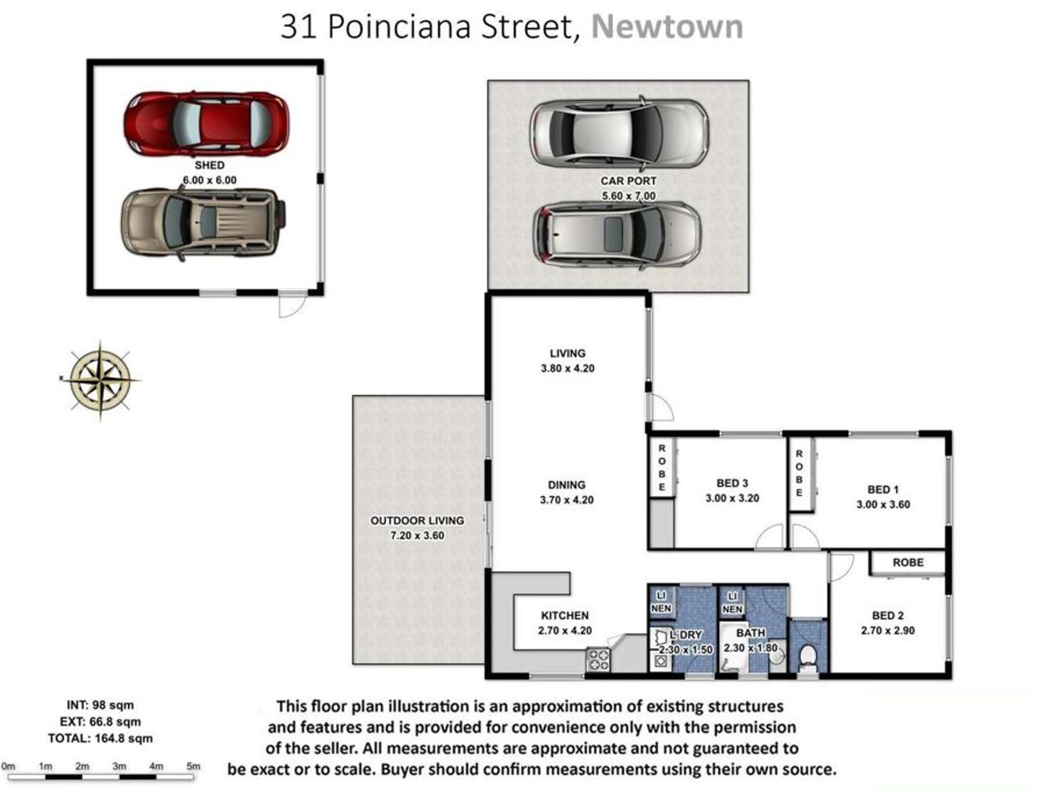 Floorplan of Homely house listing, 31 Poinciana Street, Newtown QLD 4350