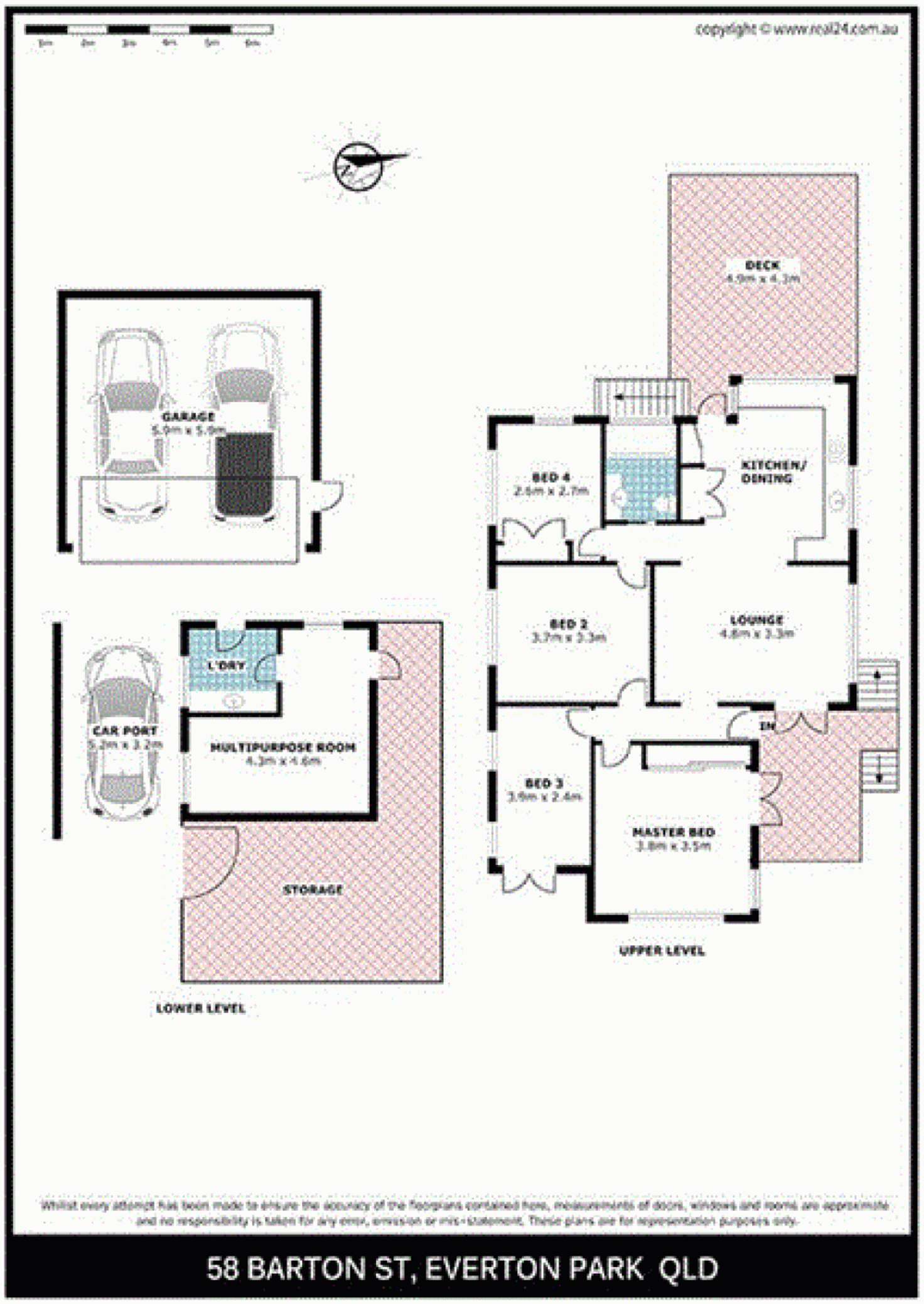 Floorplan of Homely house listing, 58 Barton Street, Everton Park QLD 4053