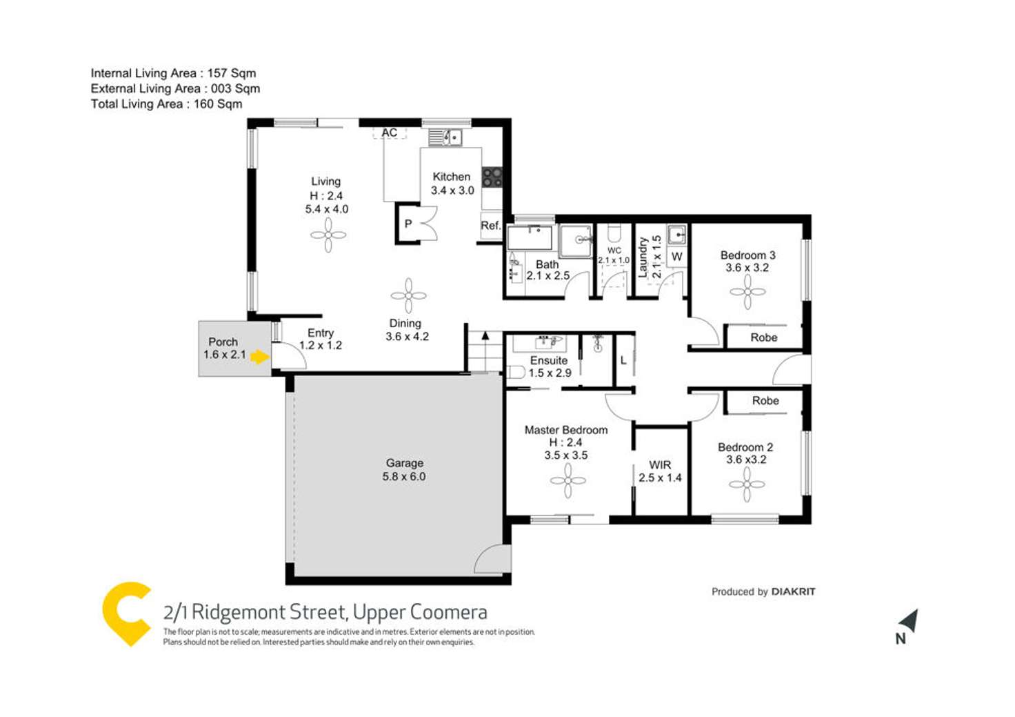 Floorplan of Homely semiDetached listing, 2/1 Ridgemont Street, Upper Coomera QLD 4209