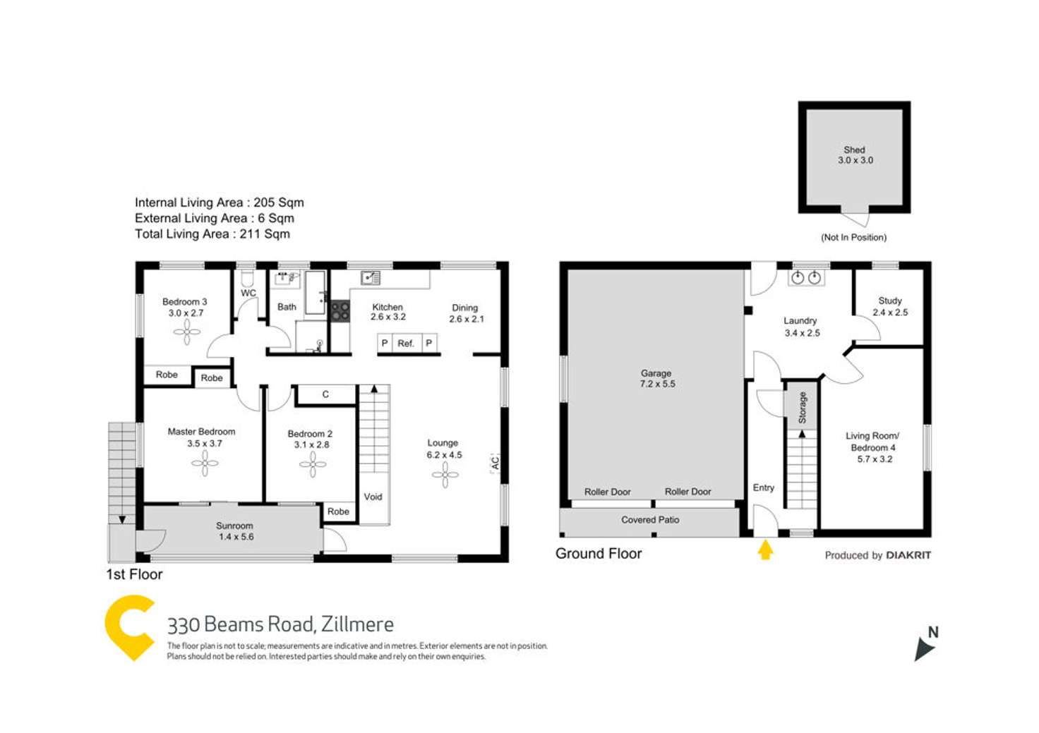 Floorplan of Homely house listing, 330 Beams Road, Zillmere QLD 4034