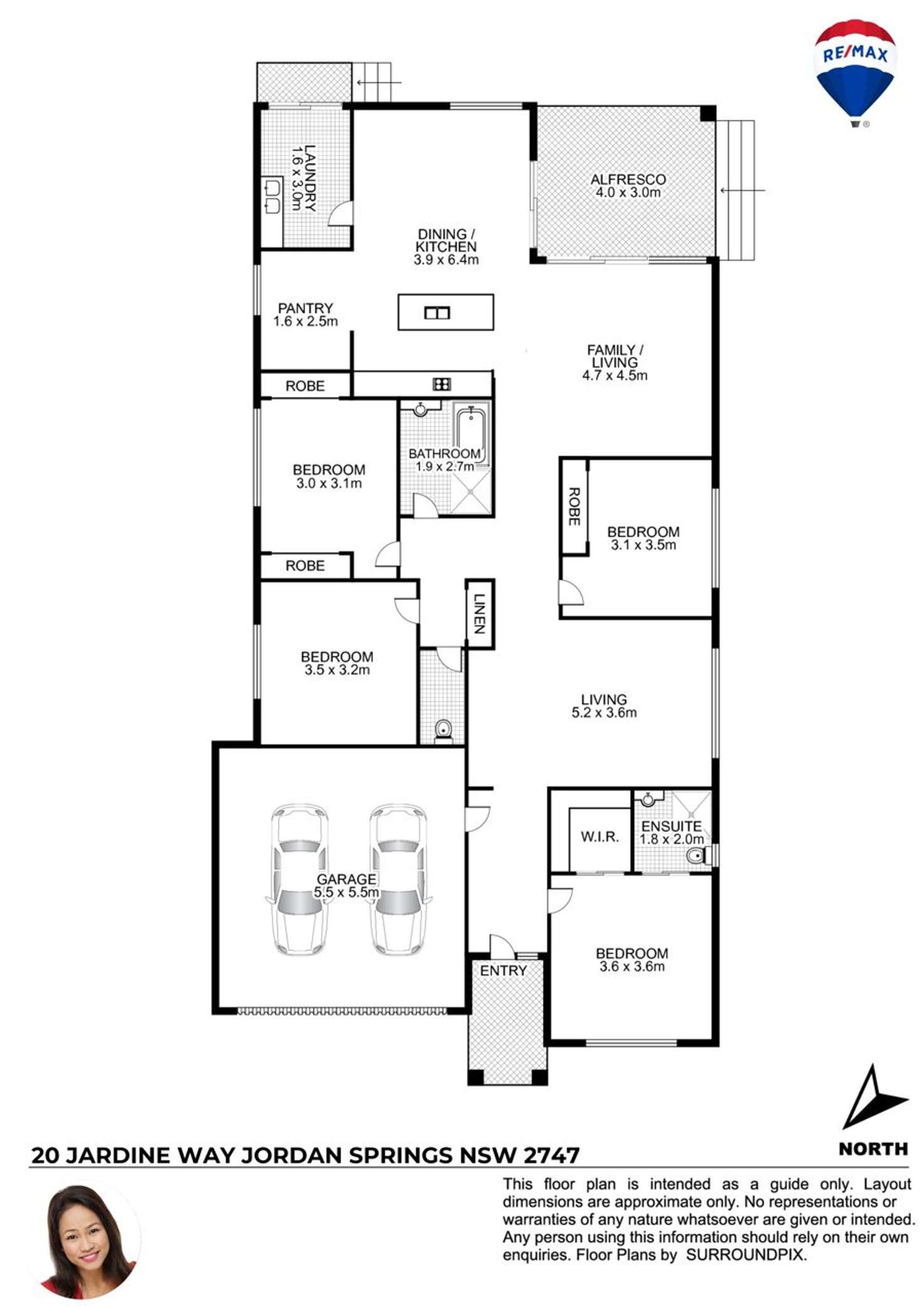 Floorplan of Homely house listing, 20 JARDINE WAY, Jordan Springs NSW 2747