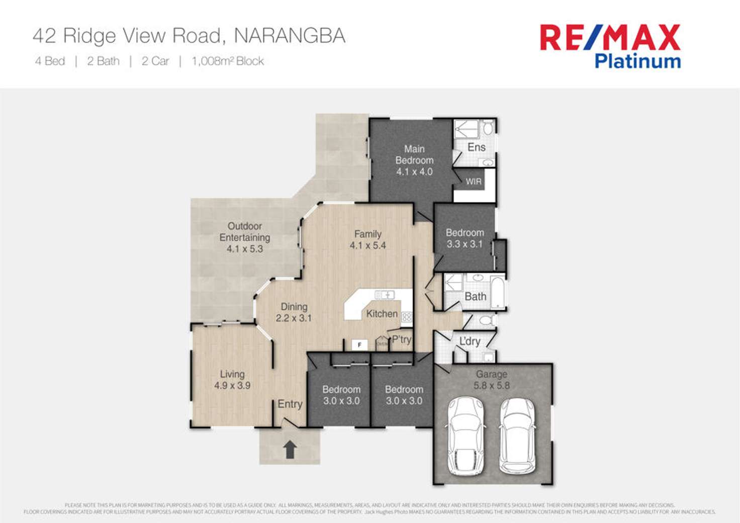 Floorplan of Homely house listing, 42 Ridge View Drive, Narangba QLD 4504